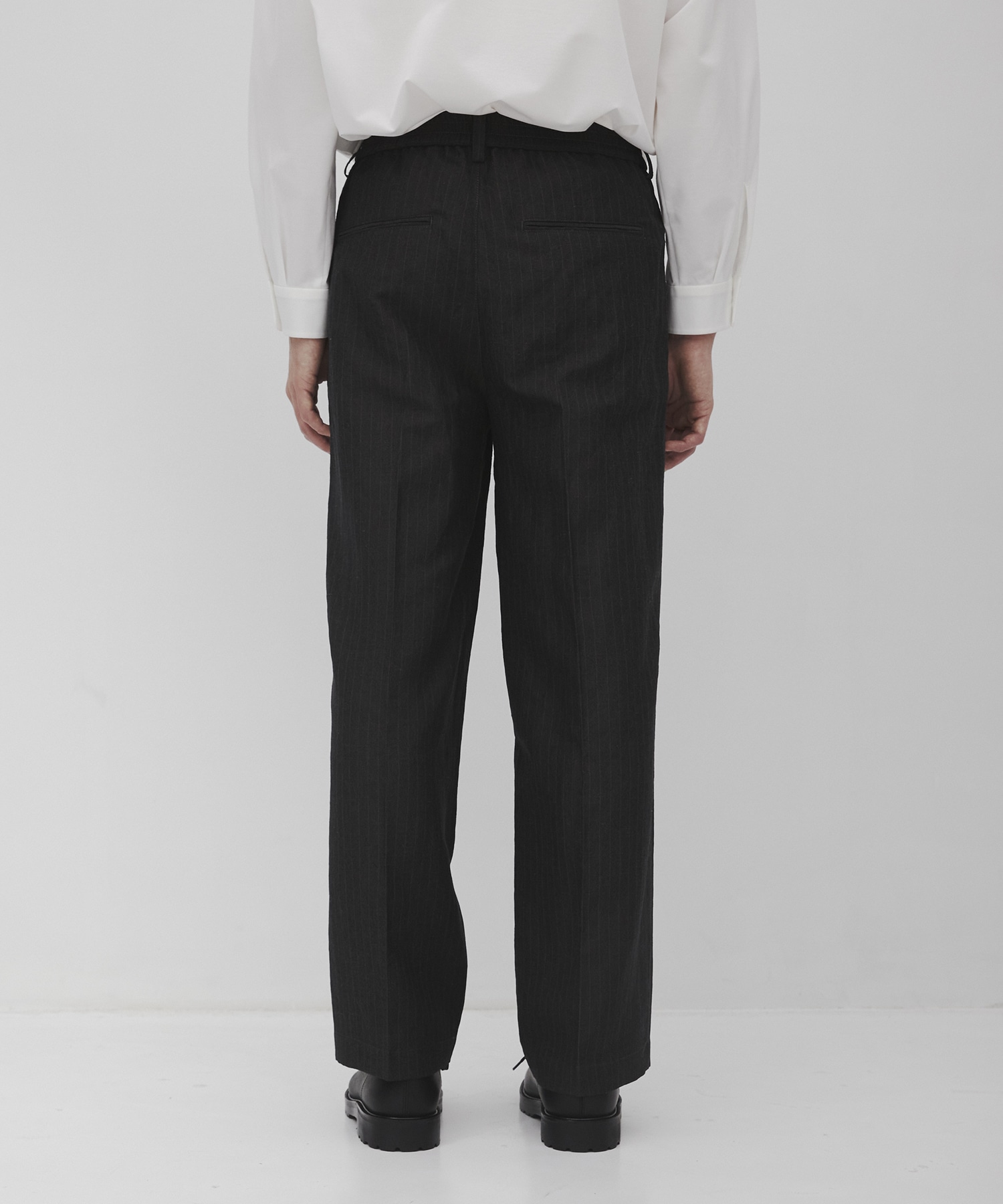 ウールリネンウェザ-イージースラックス