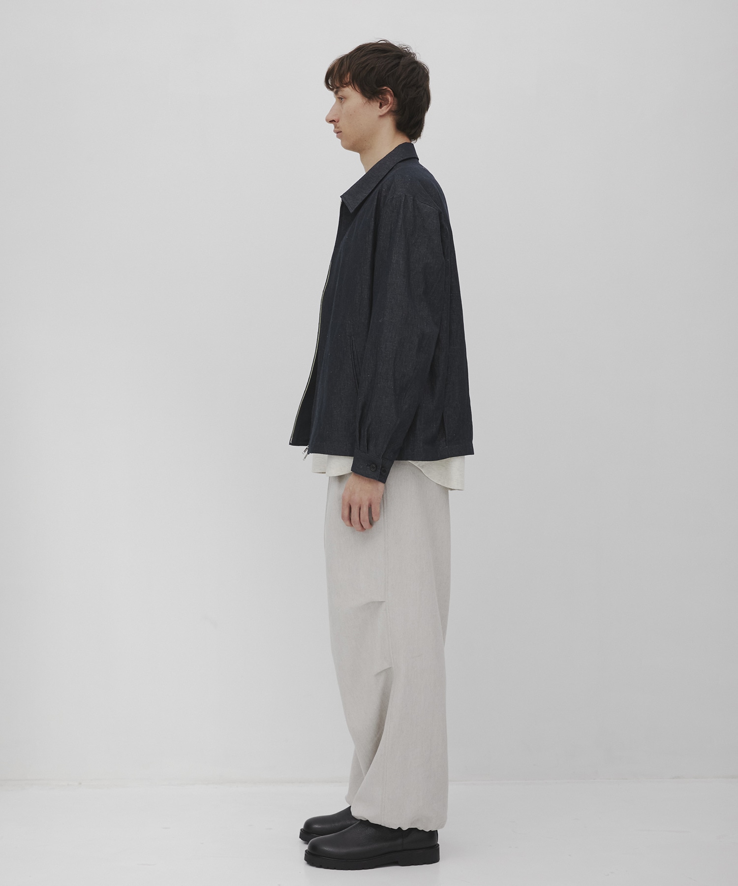 リネンデニムドリズラージャケット