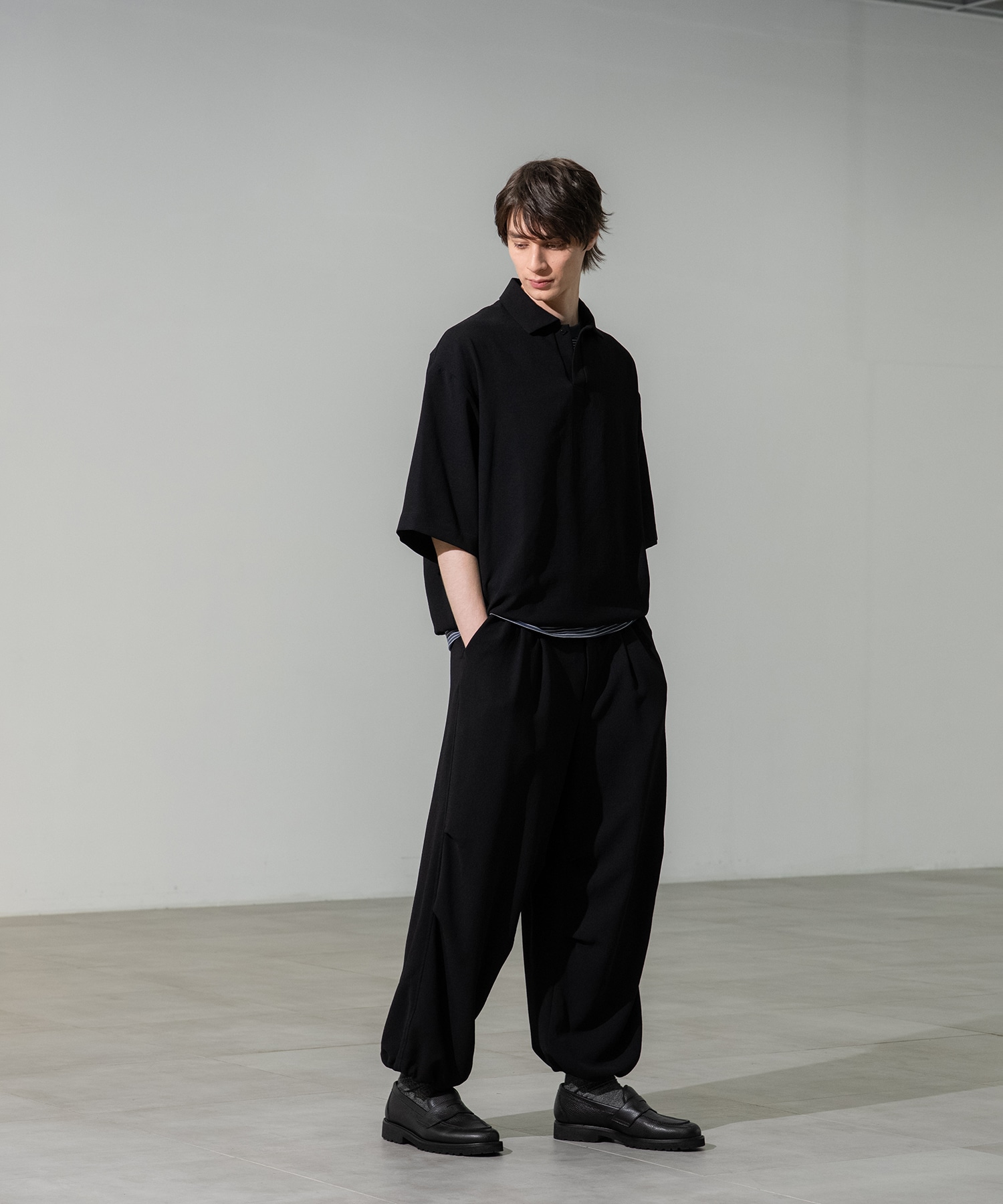 Multi-flex スキッパーポロシャツ