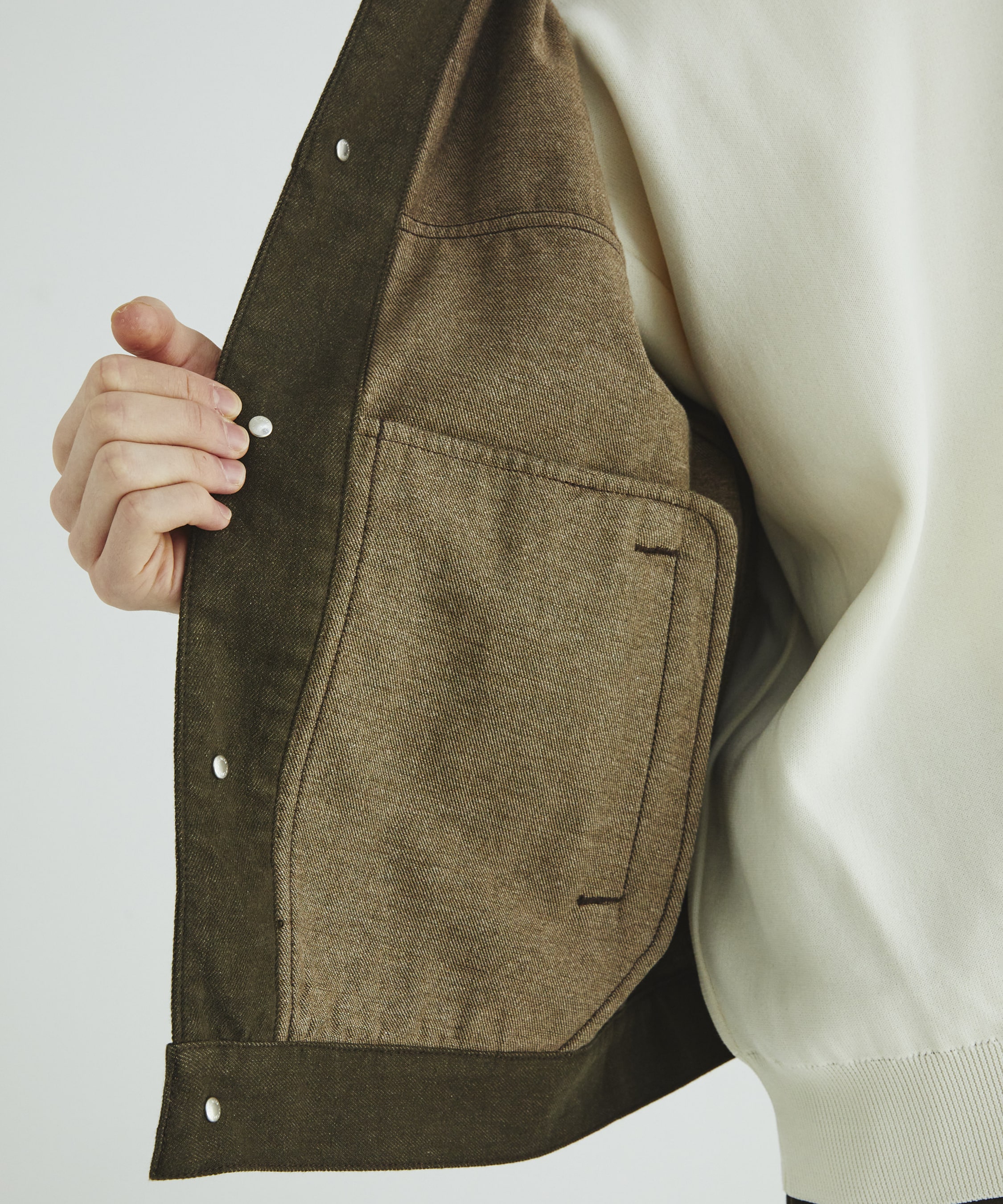 Cashmere denim ジャケット