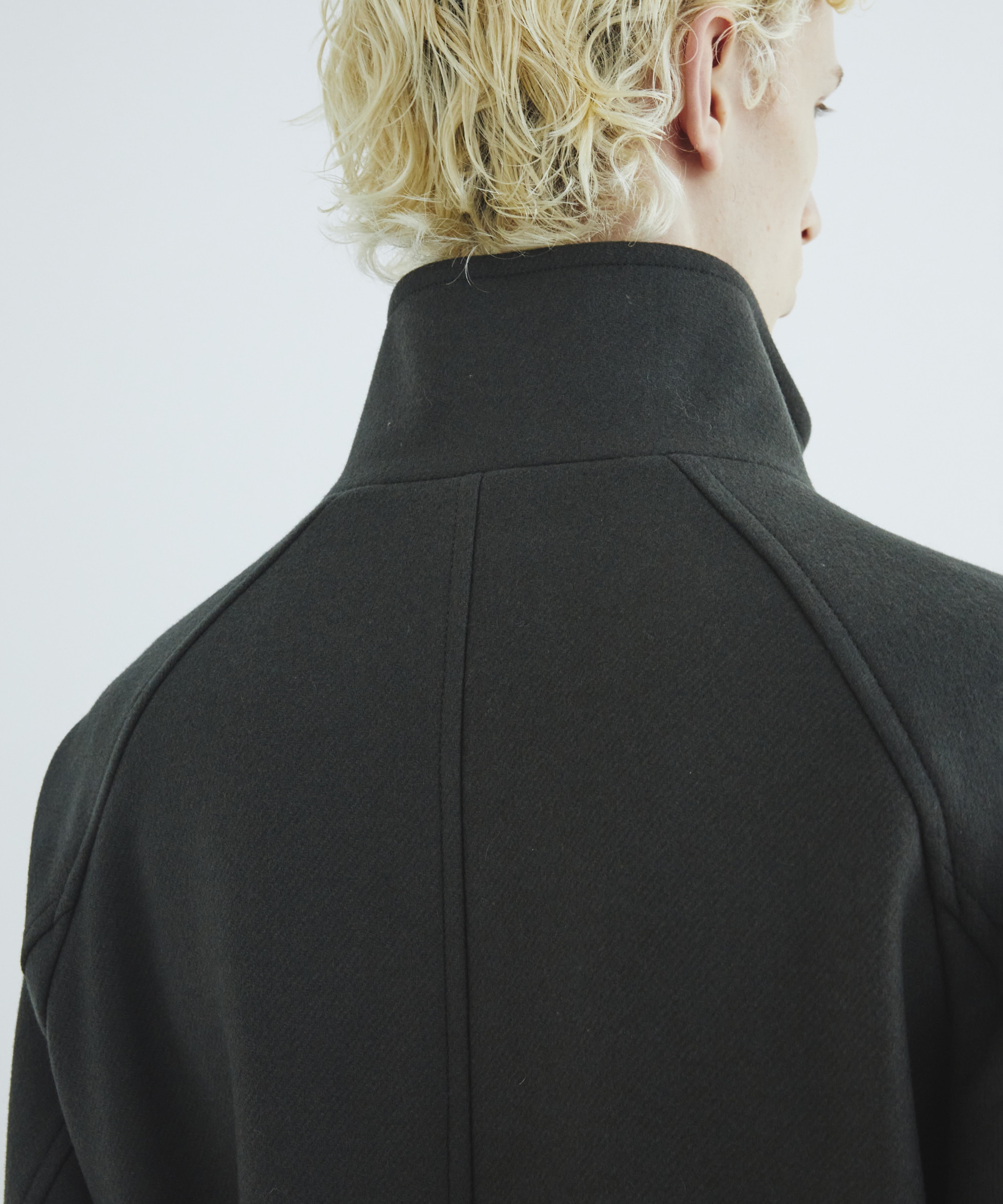 Premium meltonスタンドコート