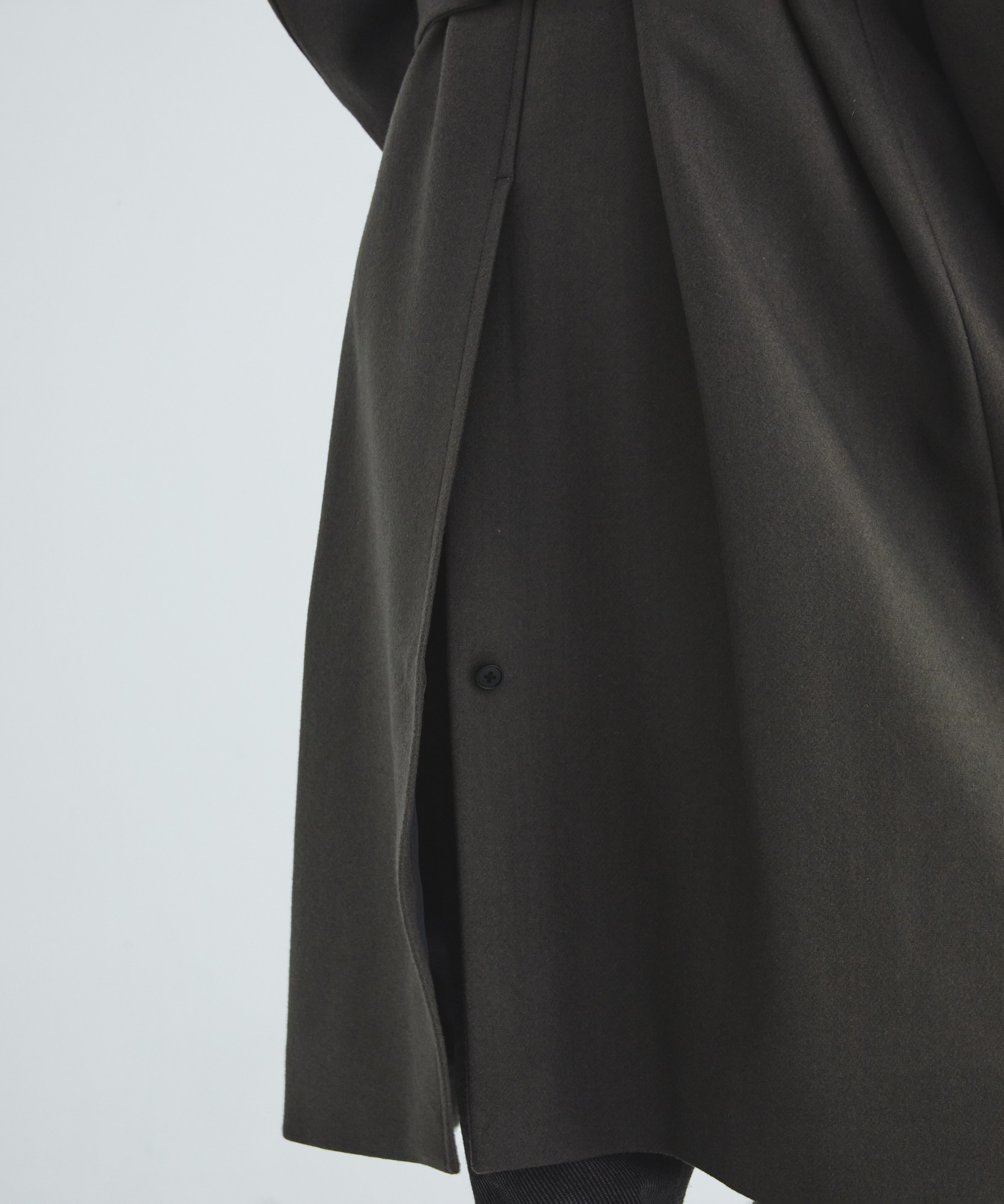 Premium meltonベルテッドコート