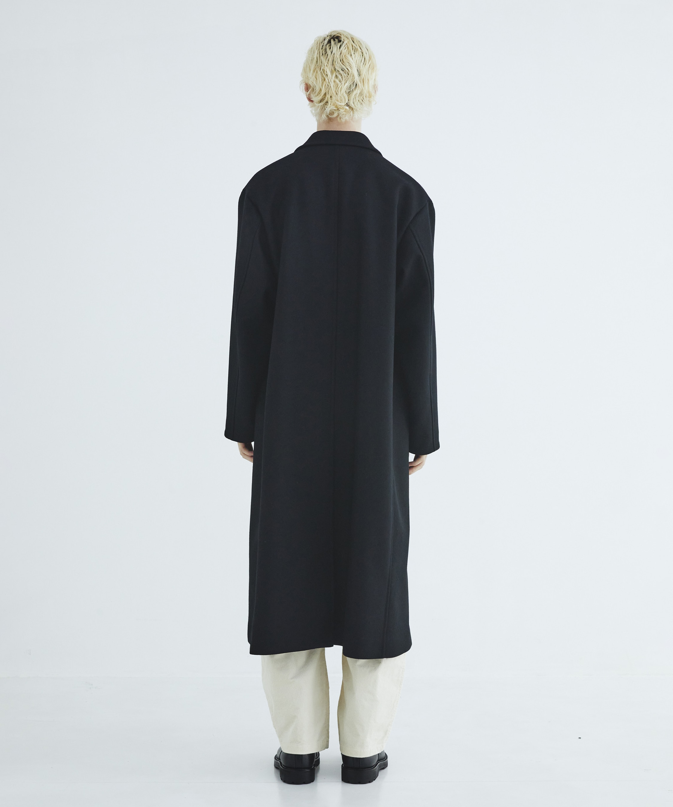 Premium meltonオーバーチェスターコート