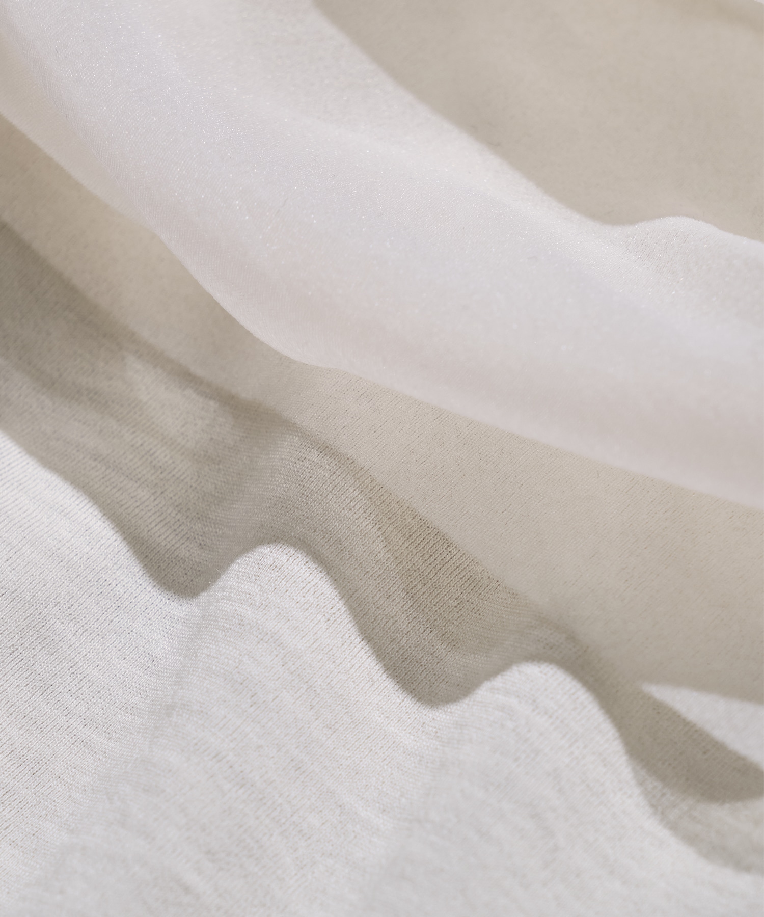 Sheer Tulle Combination Tops