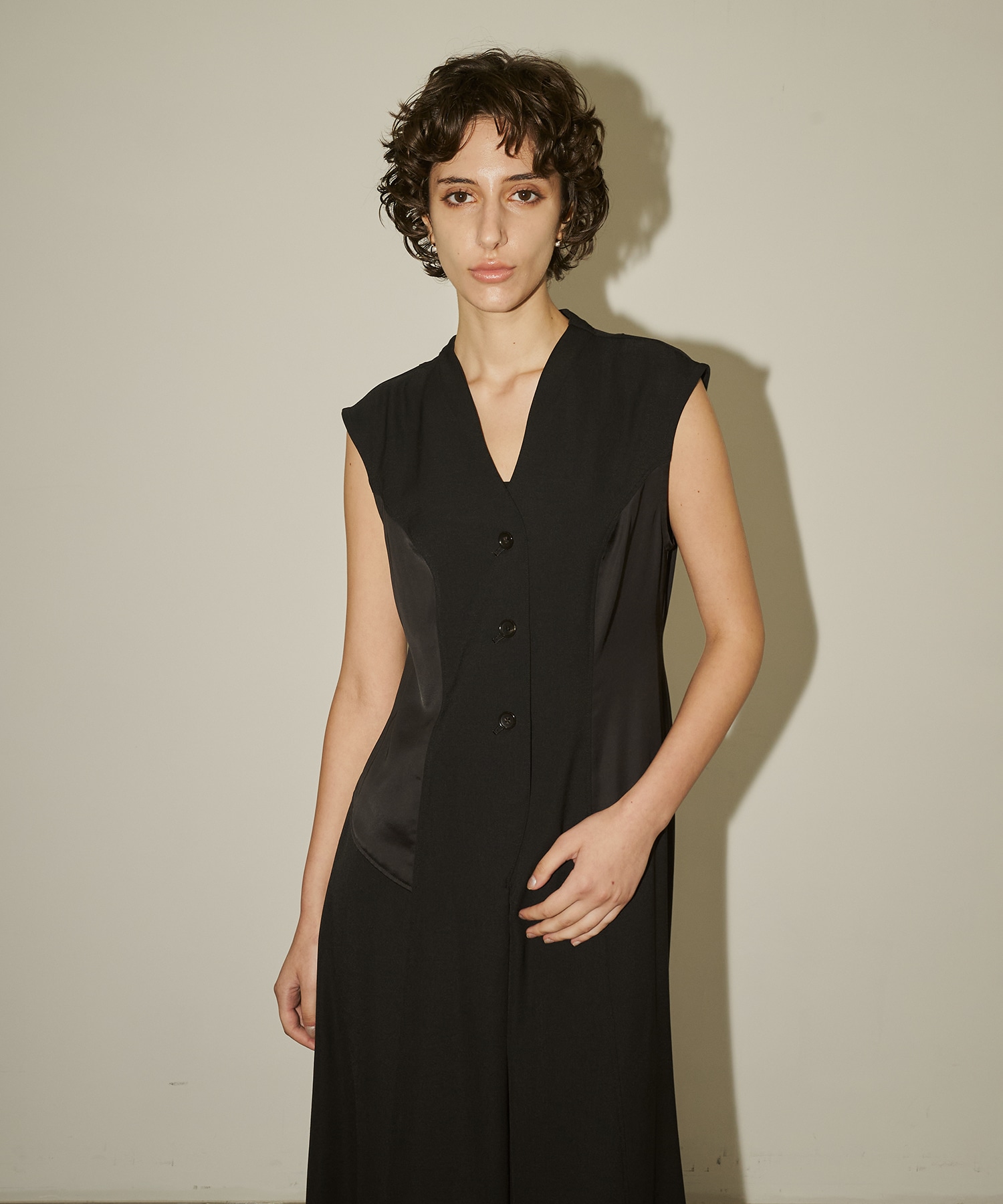 Satin Combination Dress