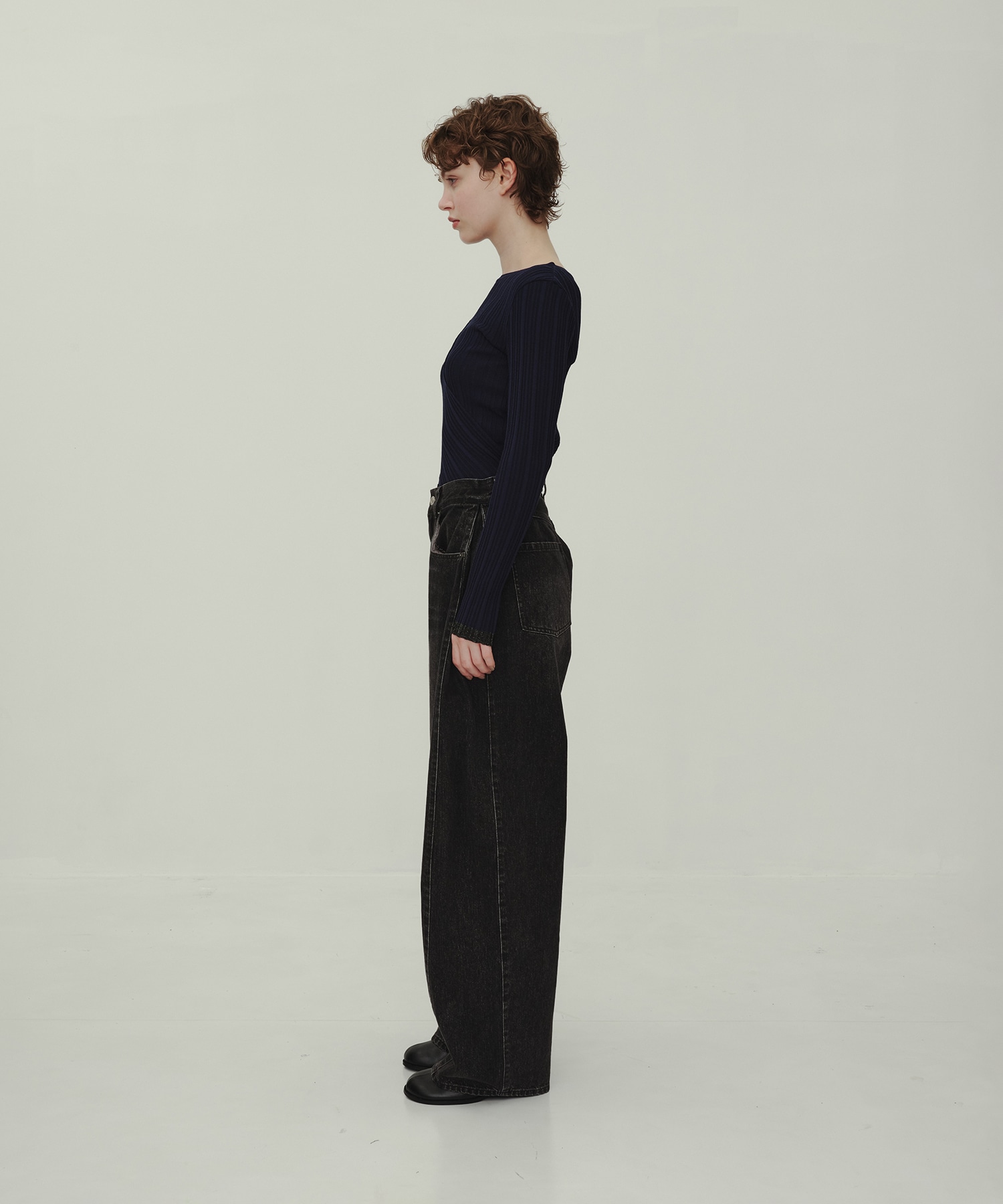 Barrel Denim Pants
