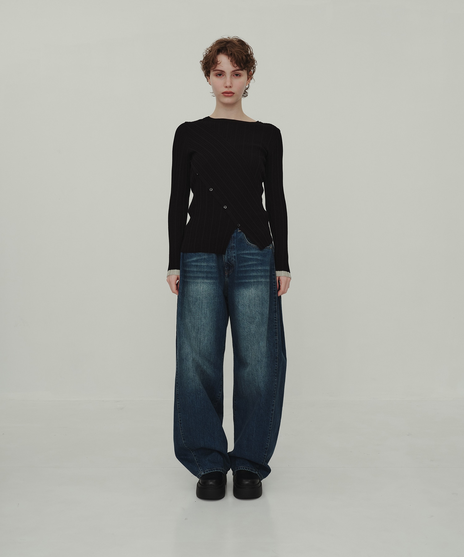 Barrel Denim Pants