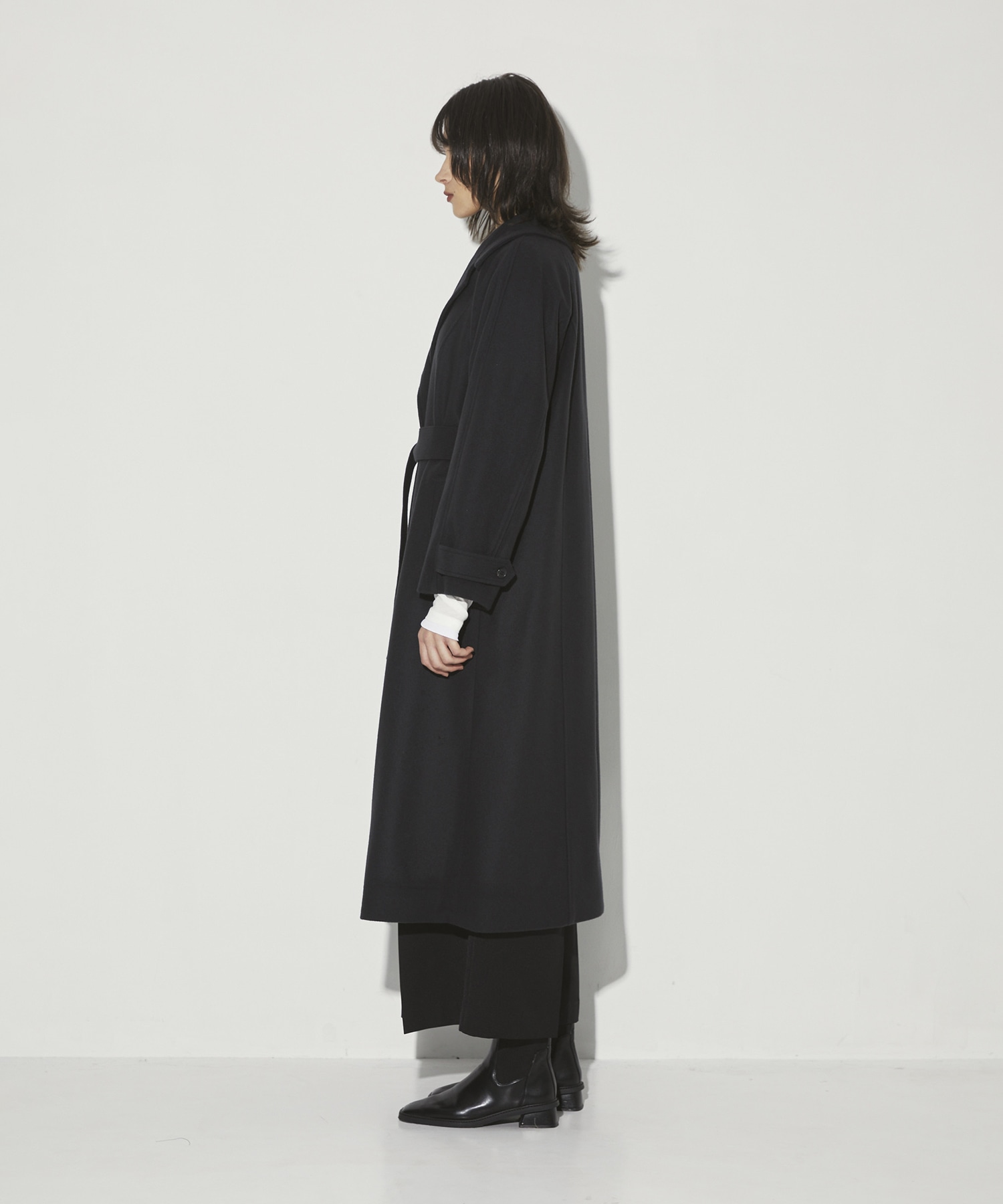DoubleCollar Raglan Coat