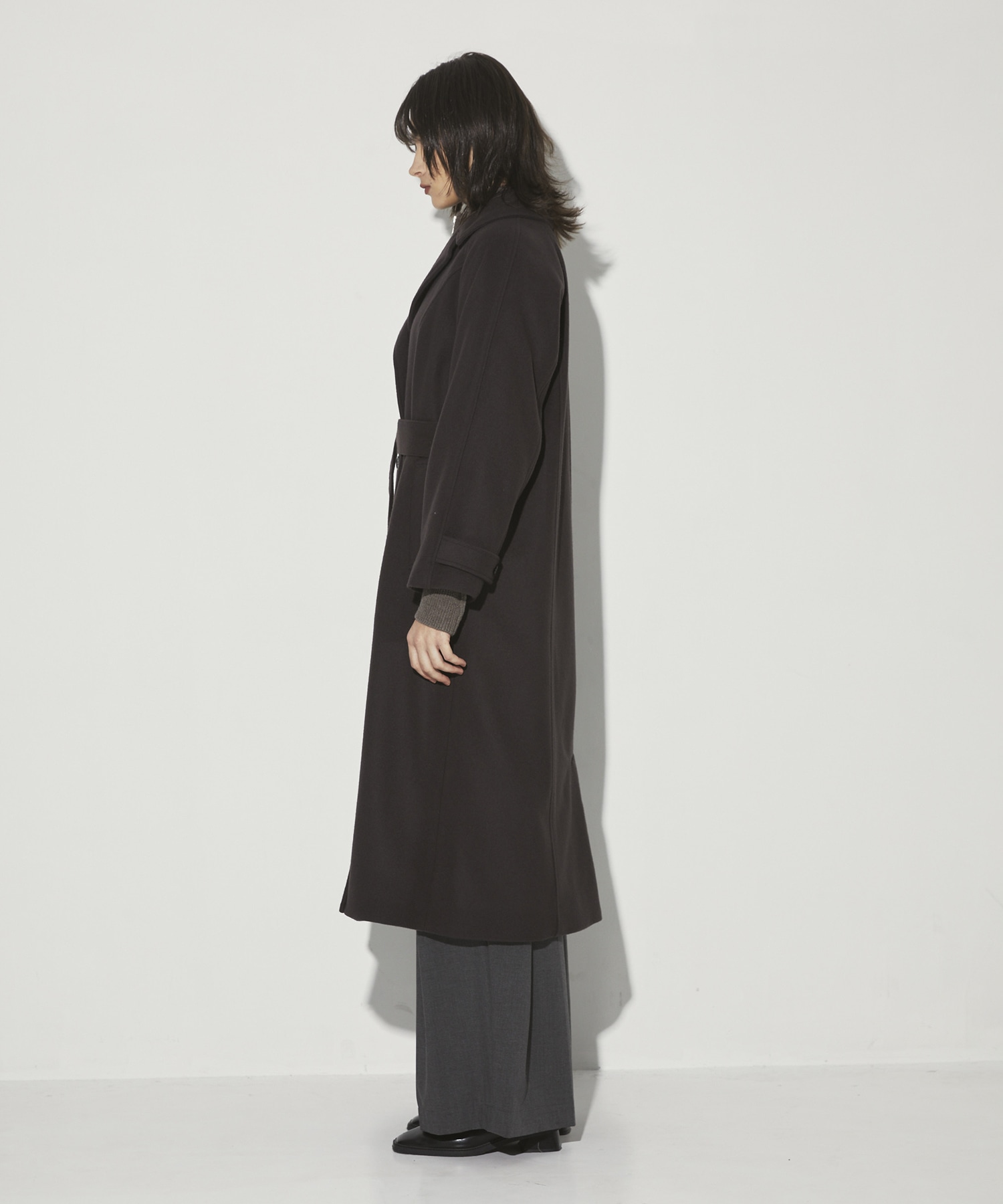 DoubleCollar Raglan Coat