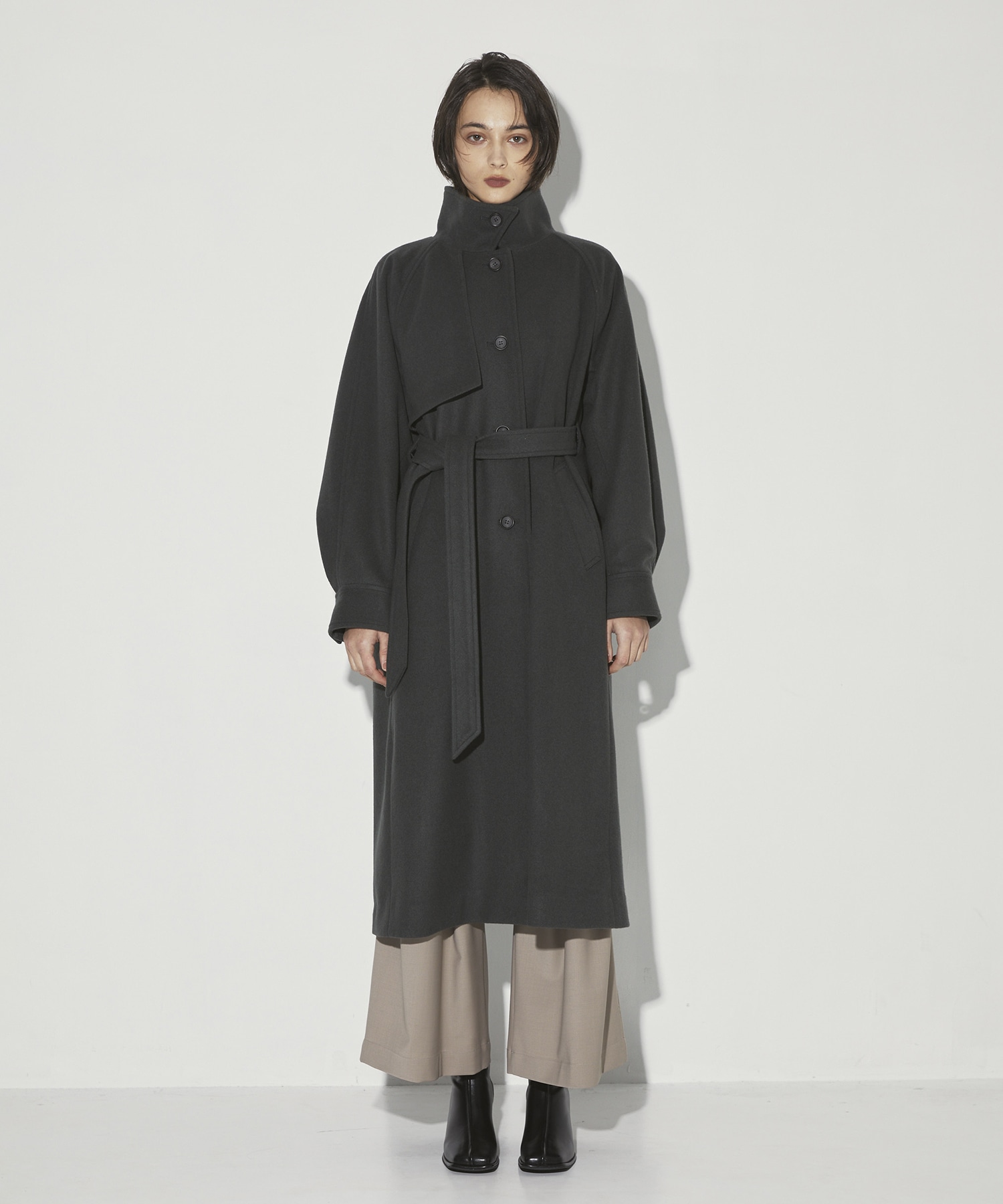 StandCollar Wool Coat