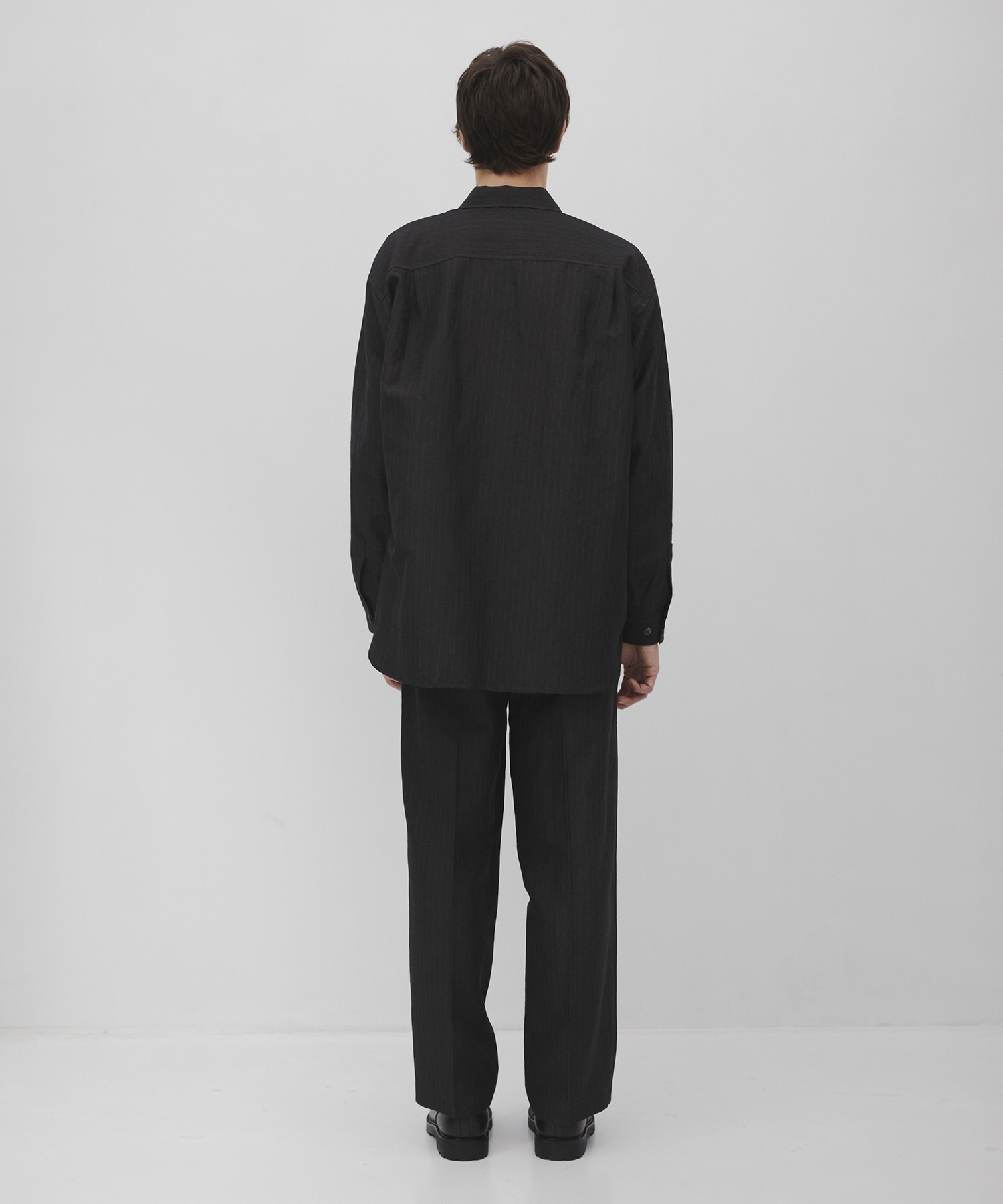 ウールリネンウェザーリラックスシャツ