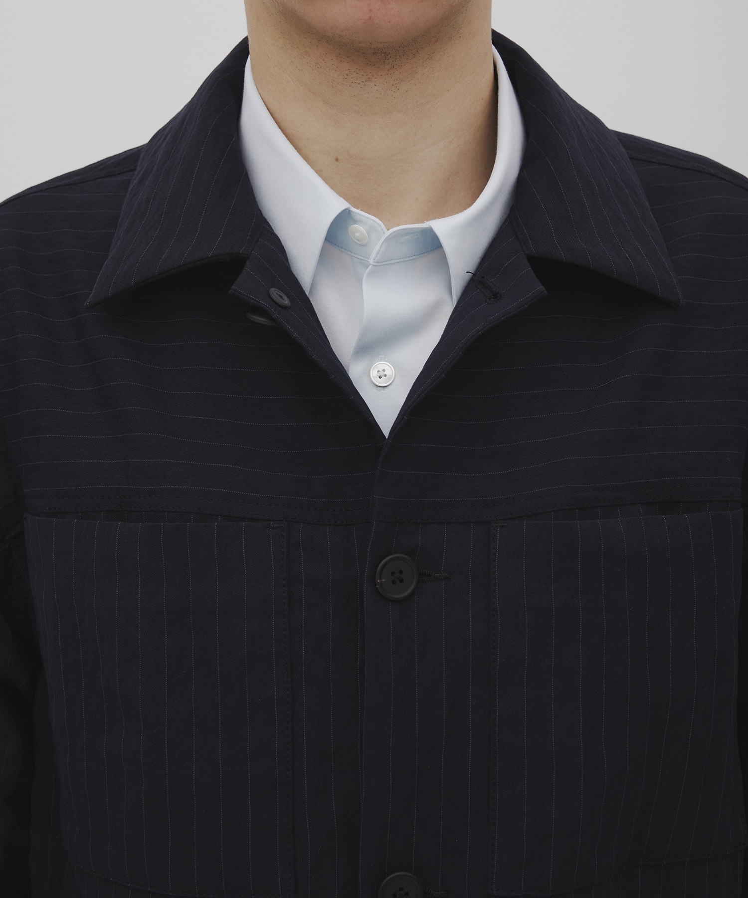 Vintage woolストライプ ブルゾン