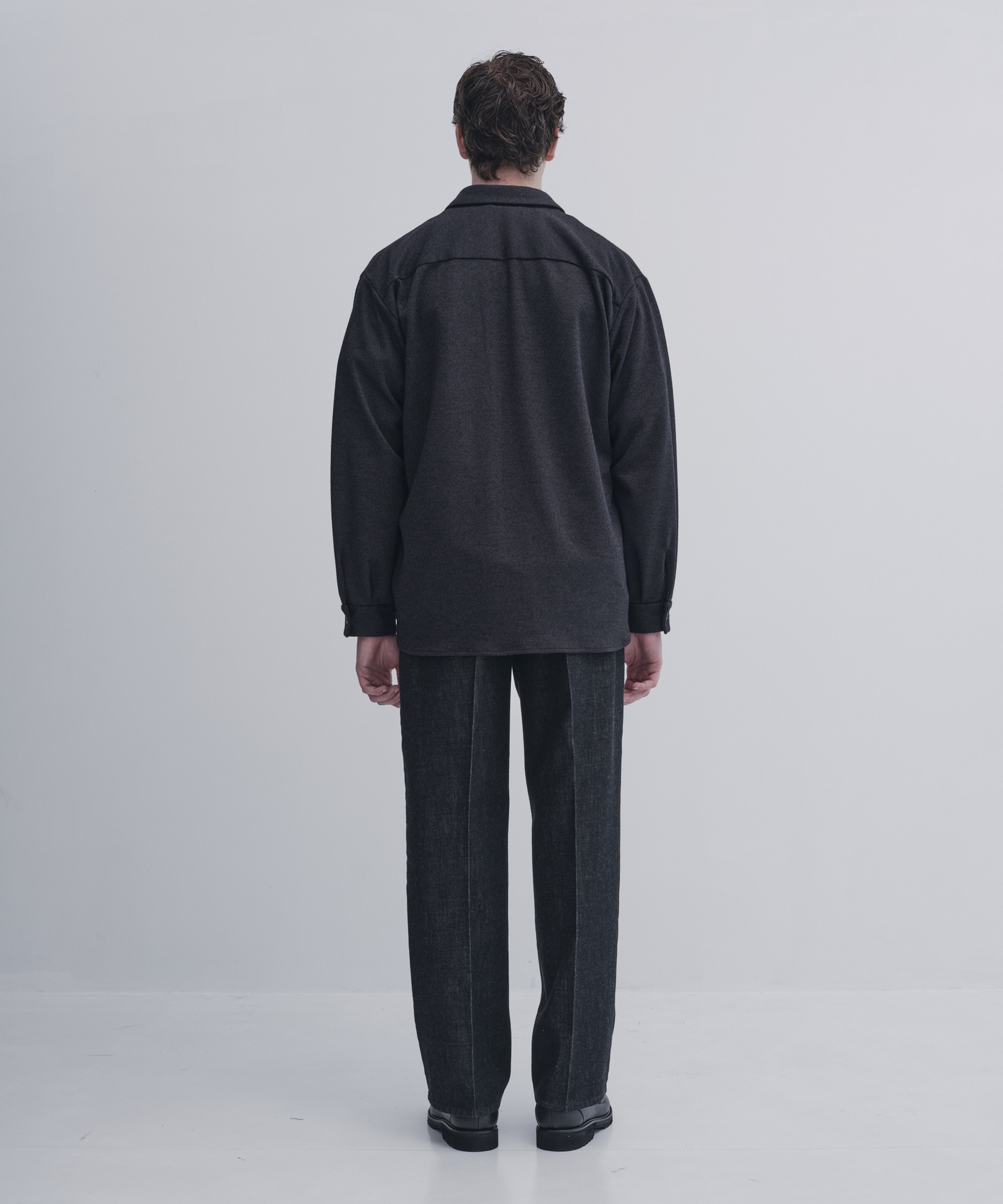 KANEMASA KNITウールネルシャツ