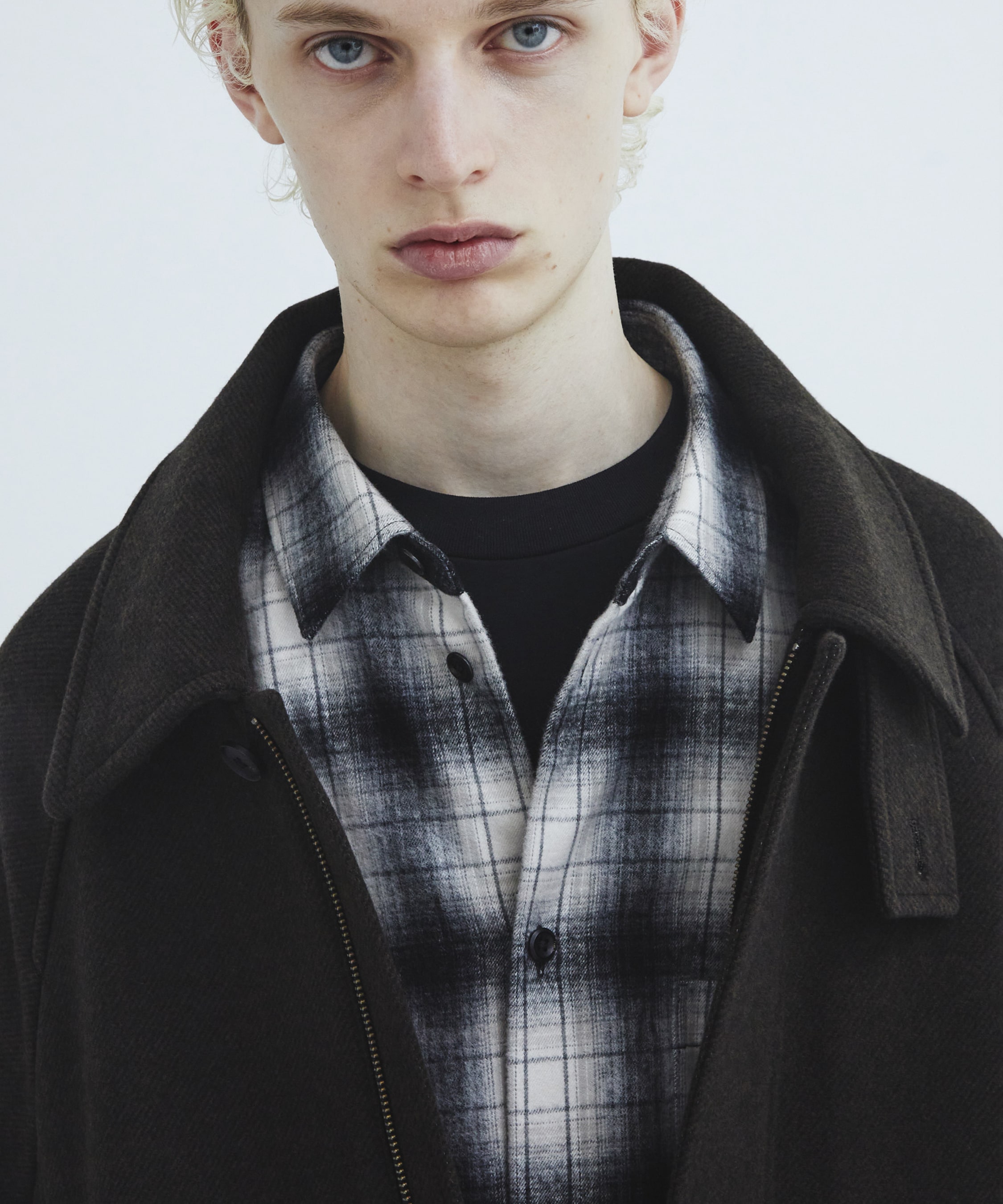 ソフトフランネルチェックシャツ