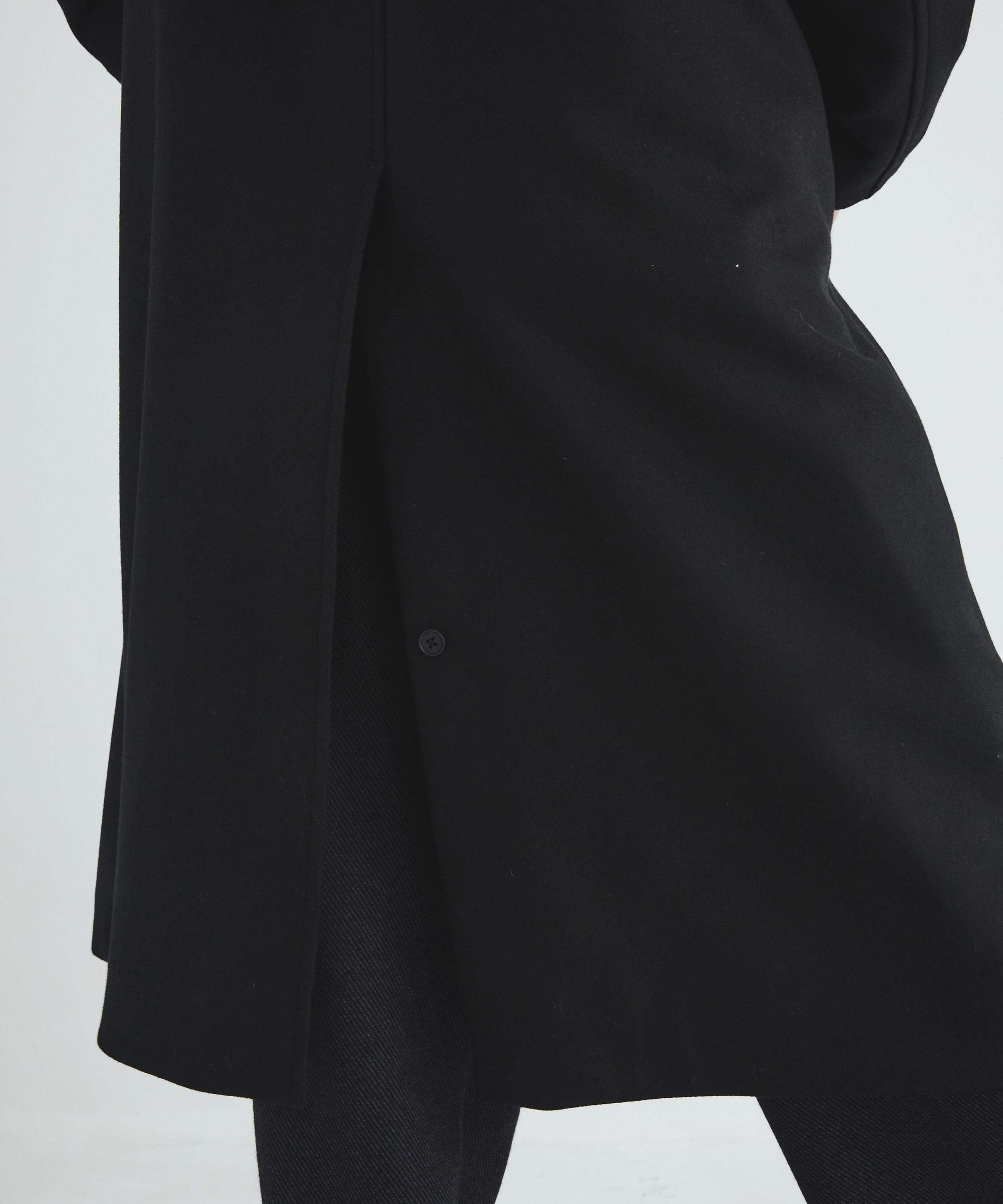 Premium meltonベルテッドコート