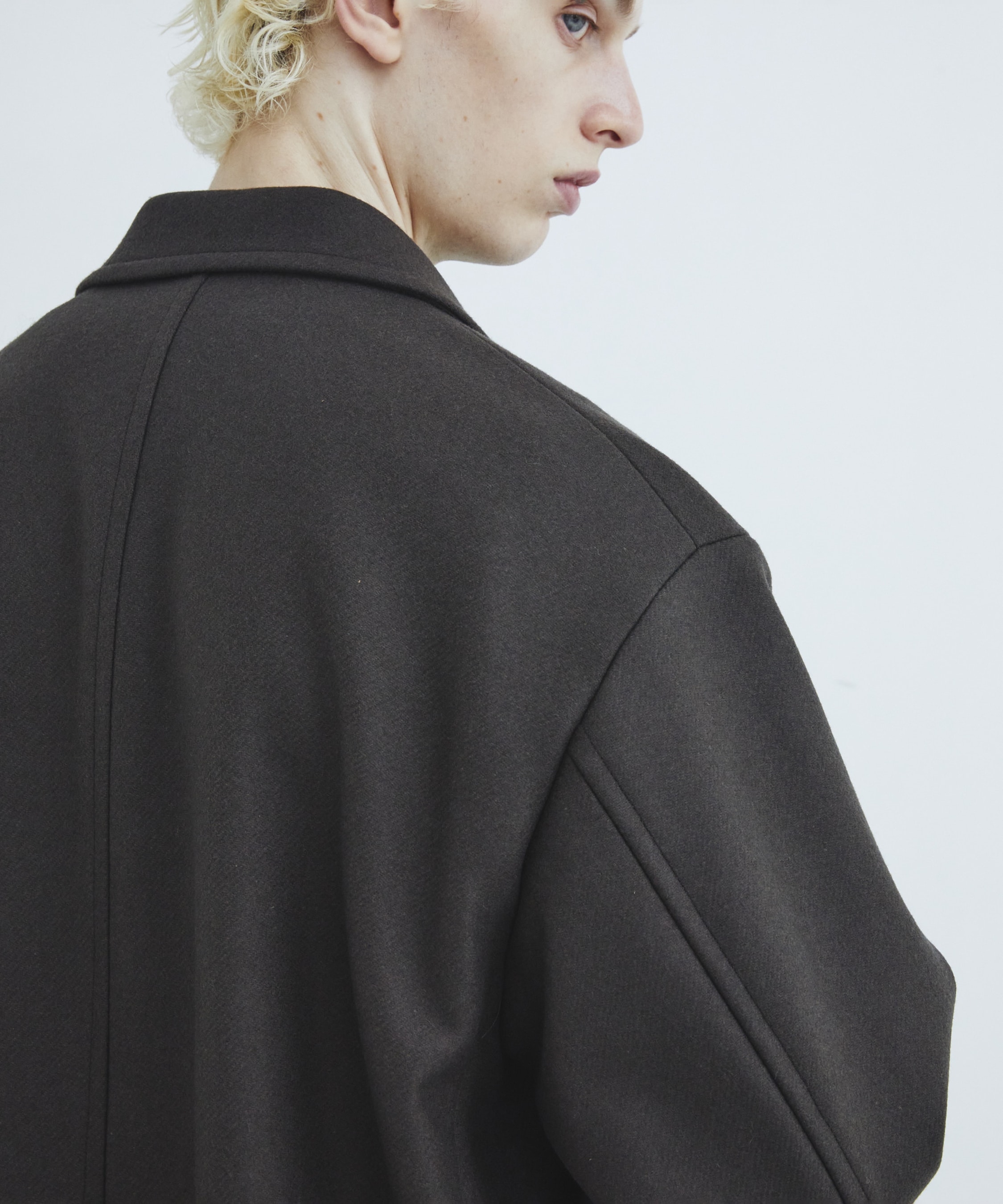 Premium meltonオーバーチェスターコート