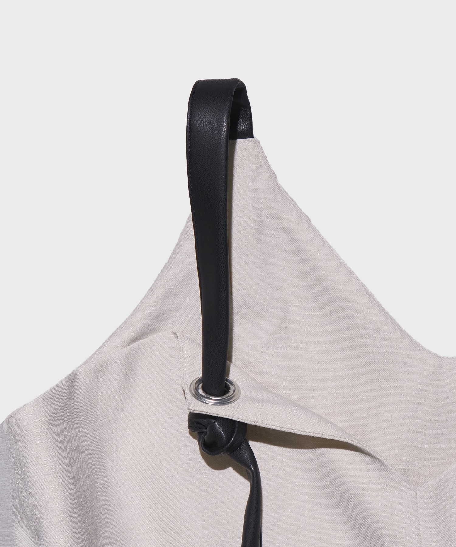 Leather Belted Camisole Dress