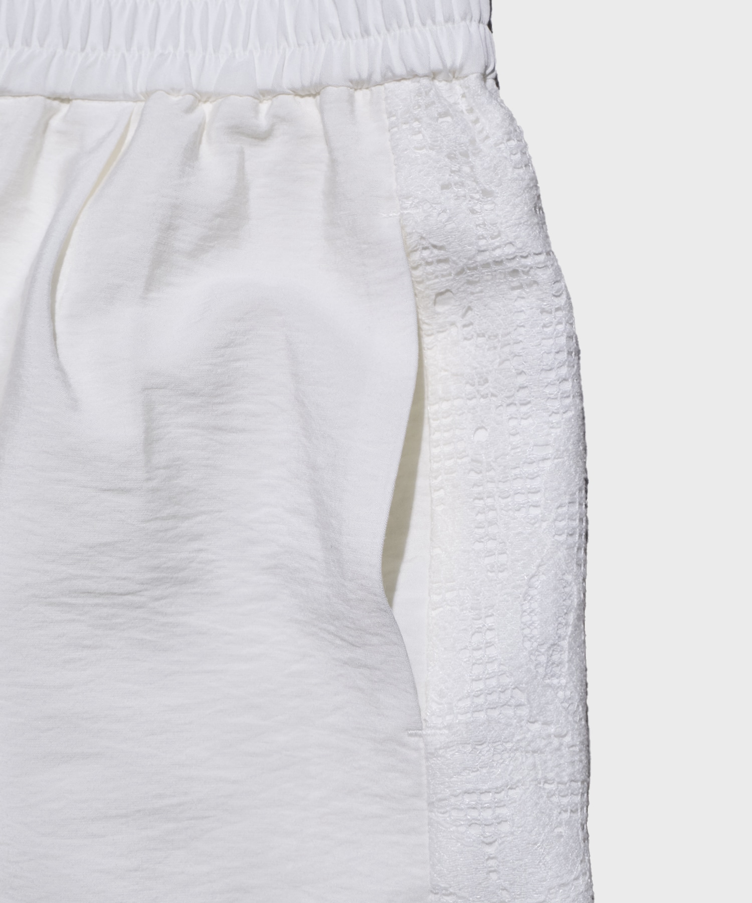 Lace Combination Relax Pants