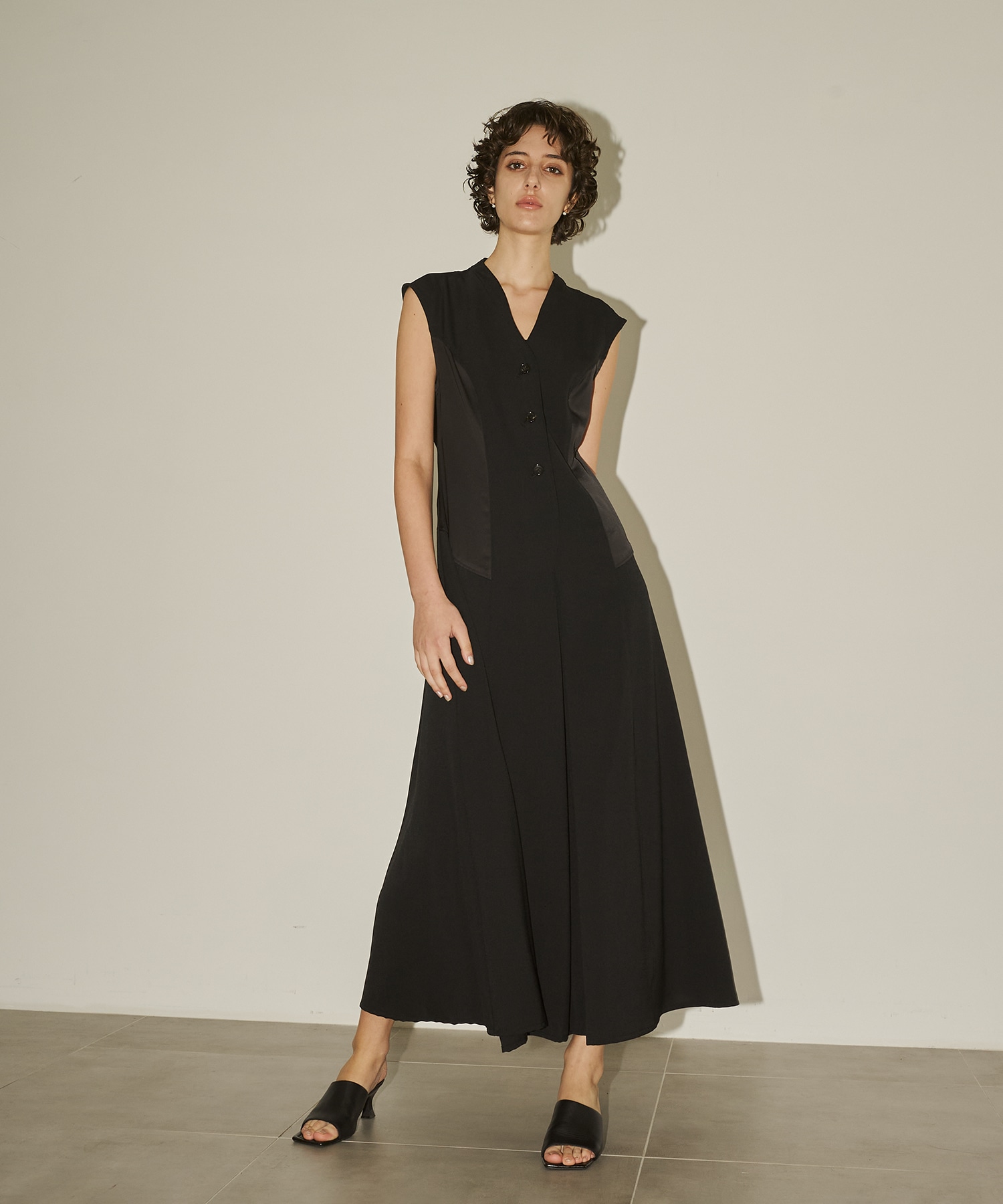 Satin Combination Dress