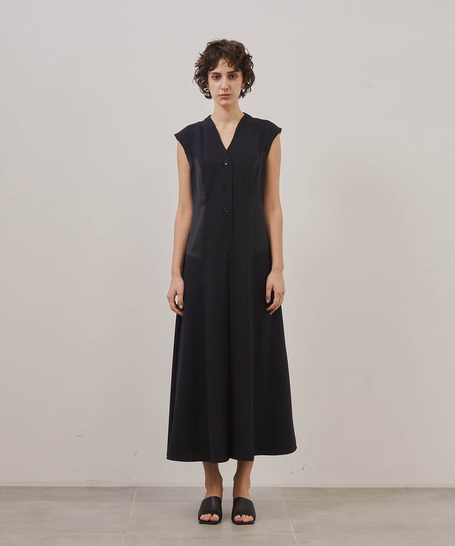 Satin Combination Dress