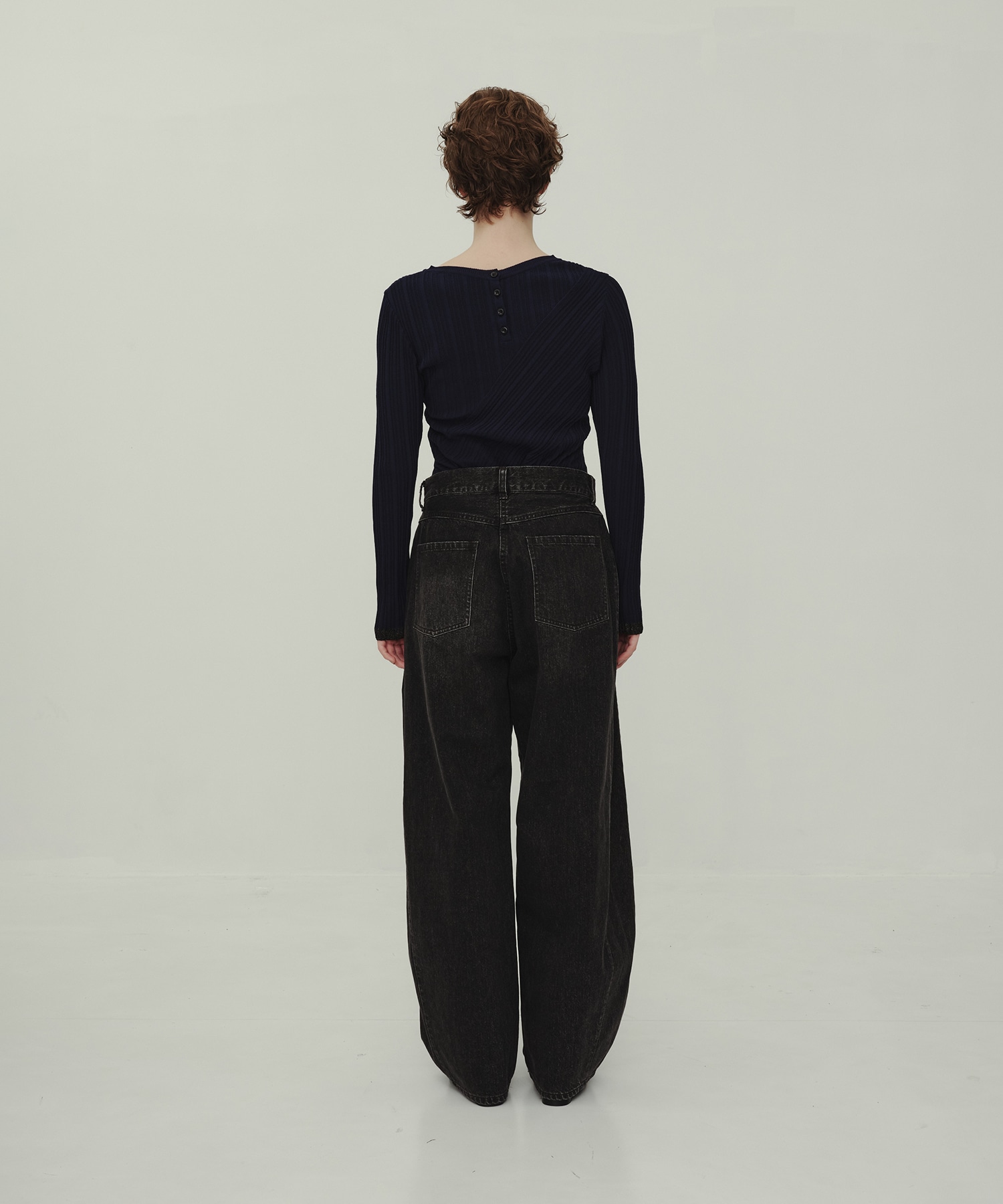 Barrel Denim Pants