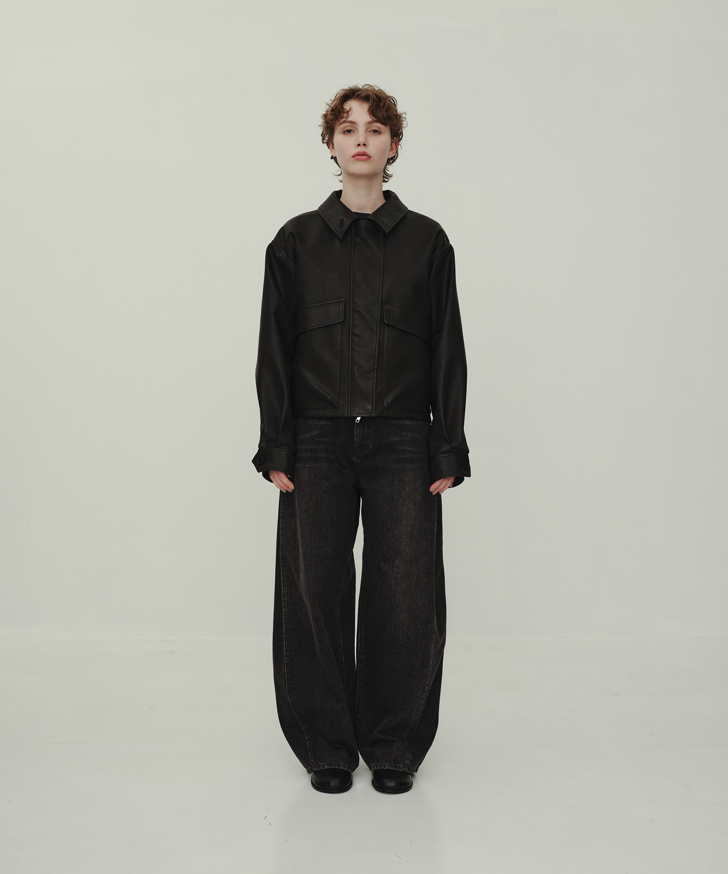 Leather Blouson
