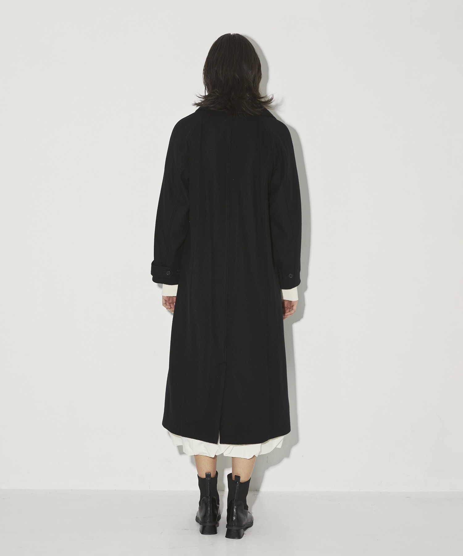 DoubleCollar Raglan Coat