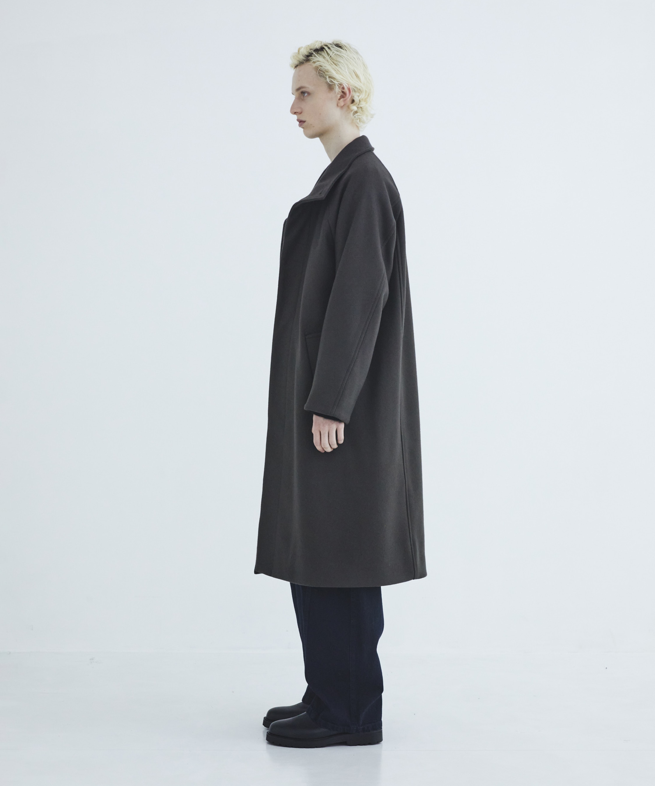 Premium meltonスタンドコート