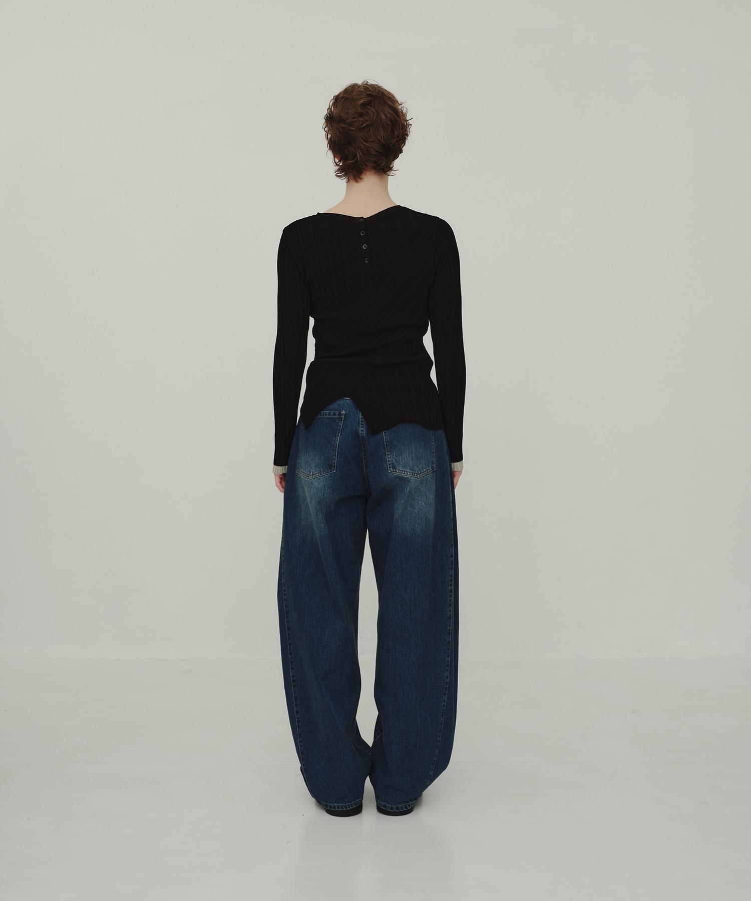 Barrel Denim Pants