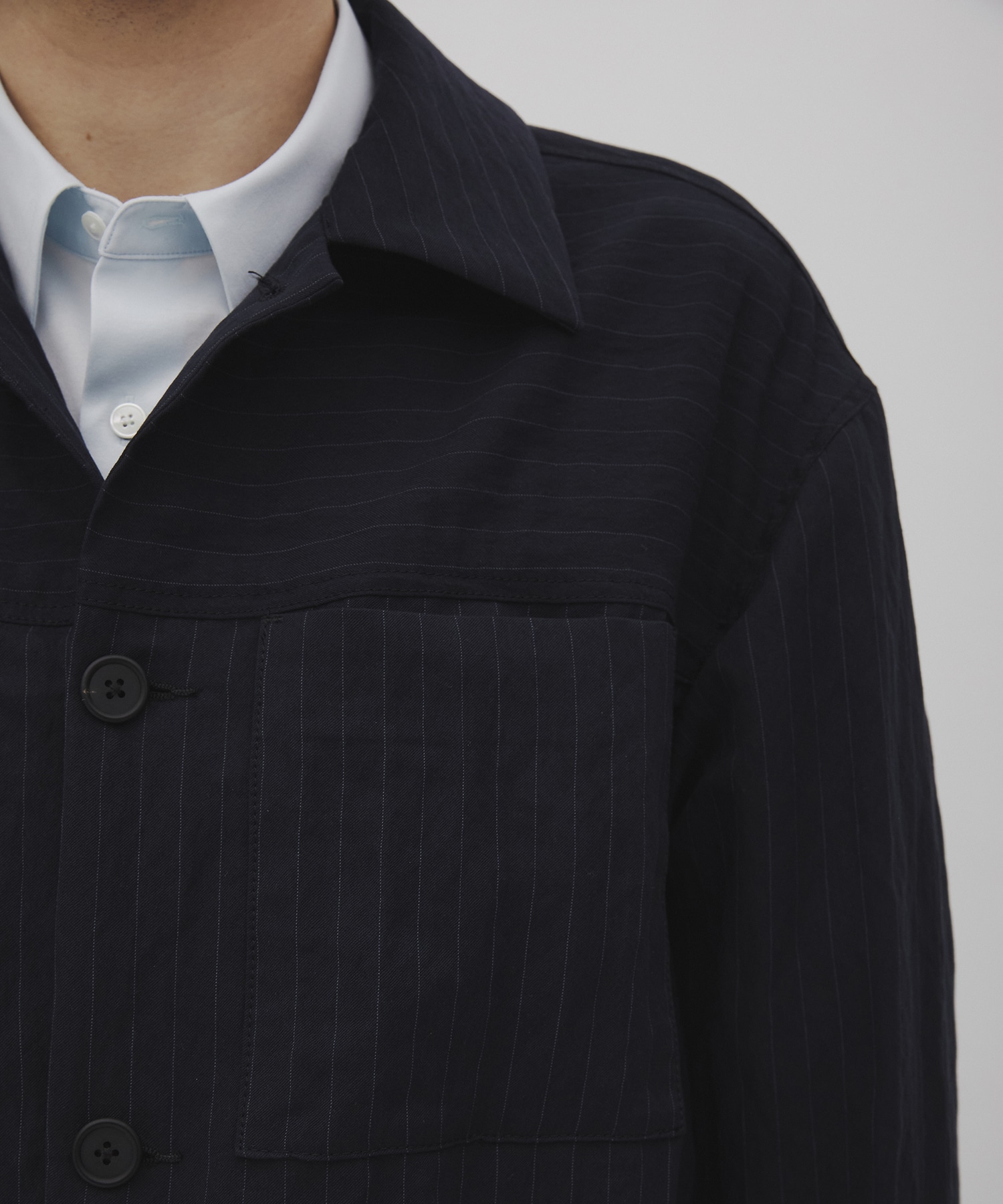 Vintage woolストライプ ブルゾン