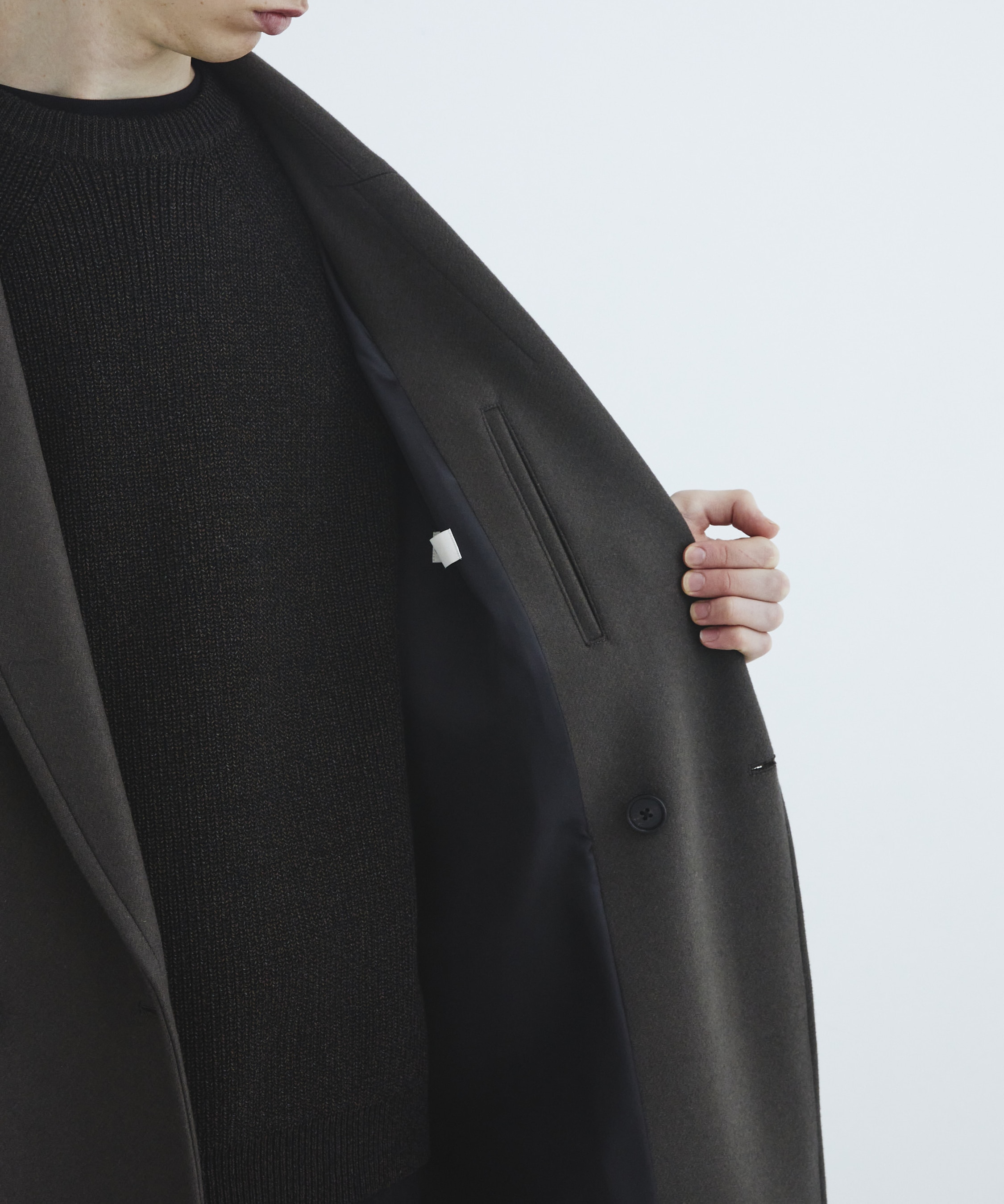 Premium meltonオーバーチェスターコート