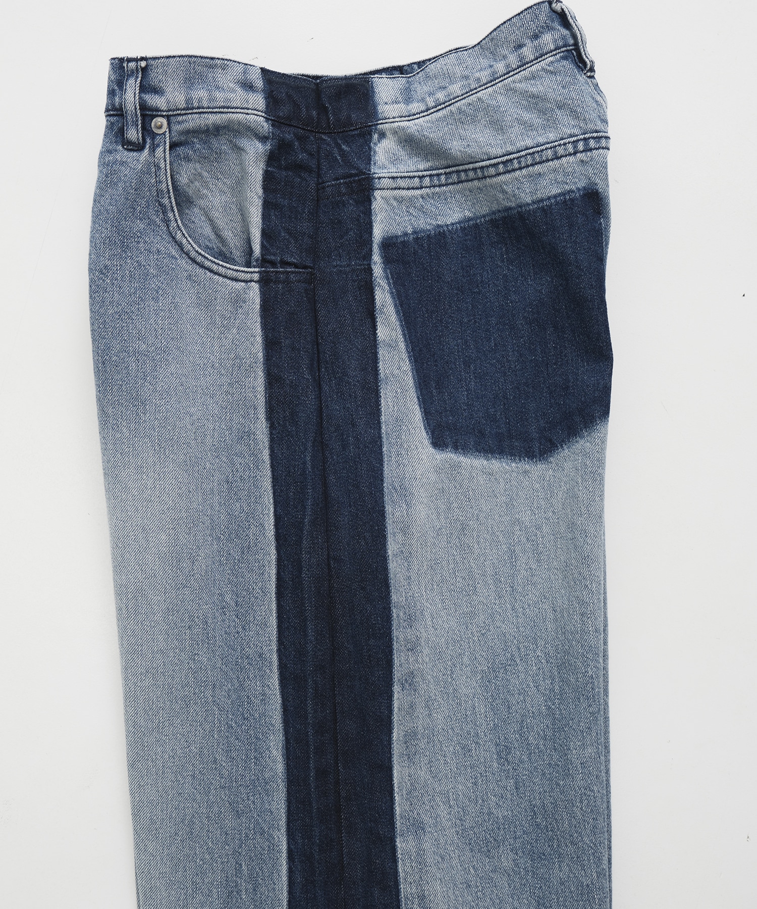 【残りわずか】コントラストワイドデニムパンツ
