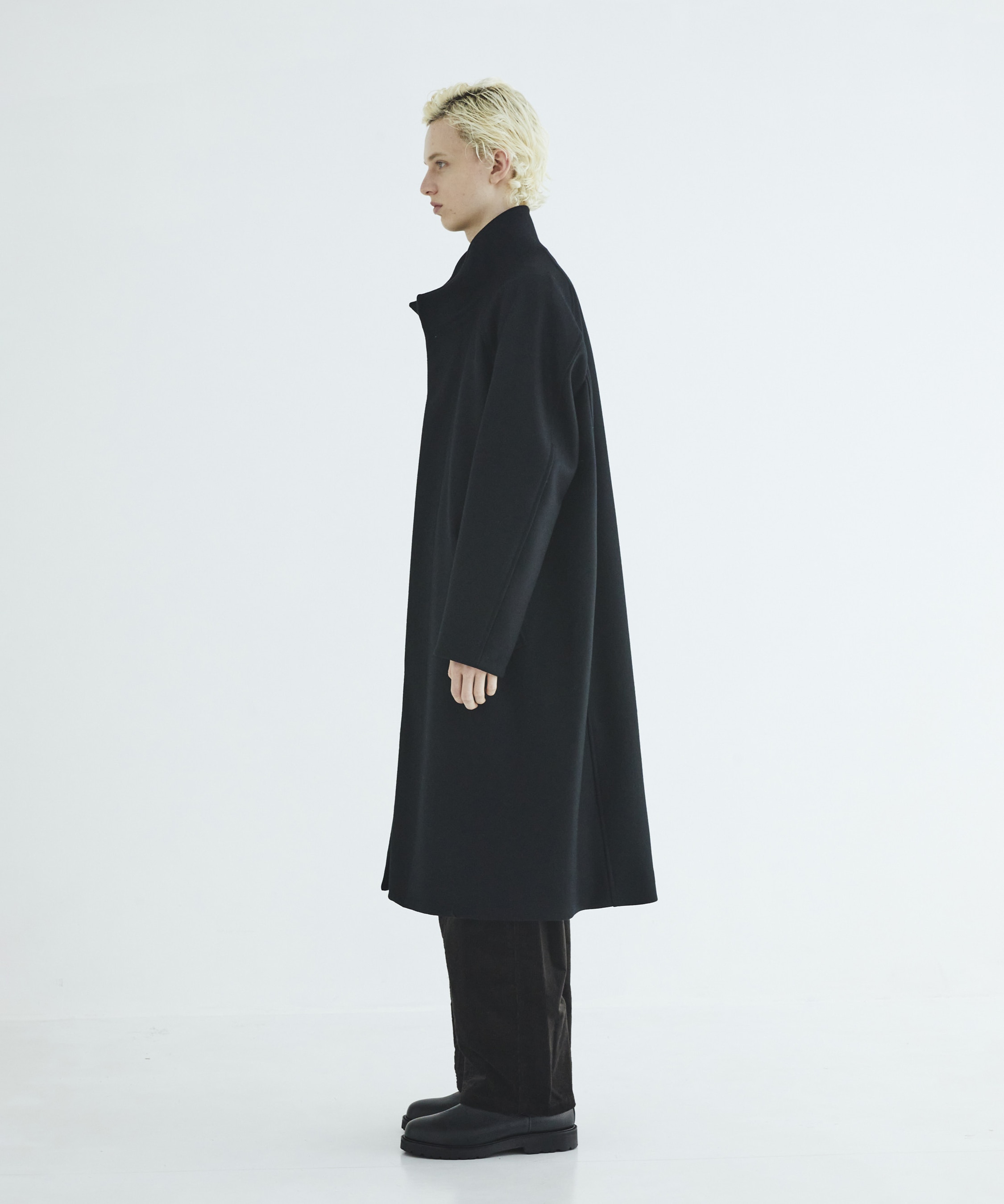 Premium meltonスタンドコート