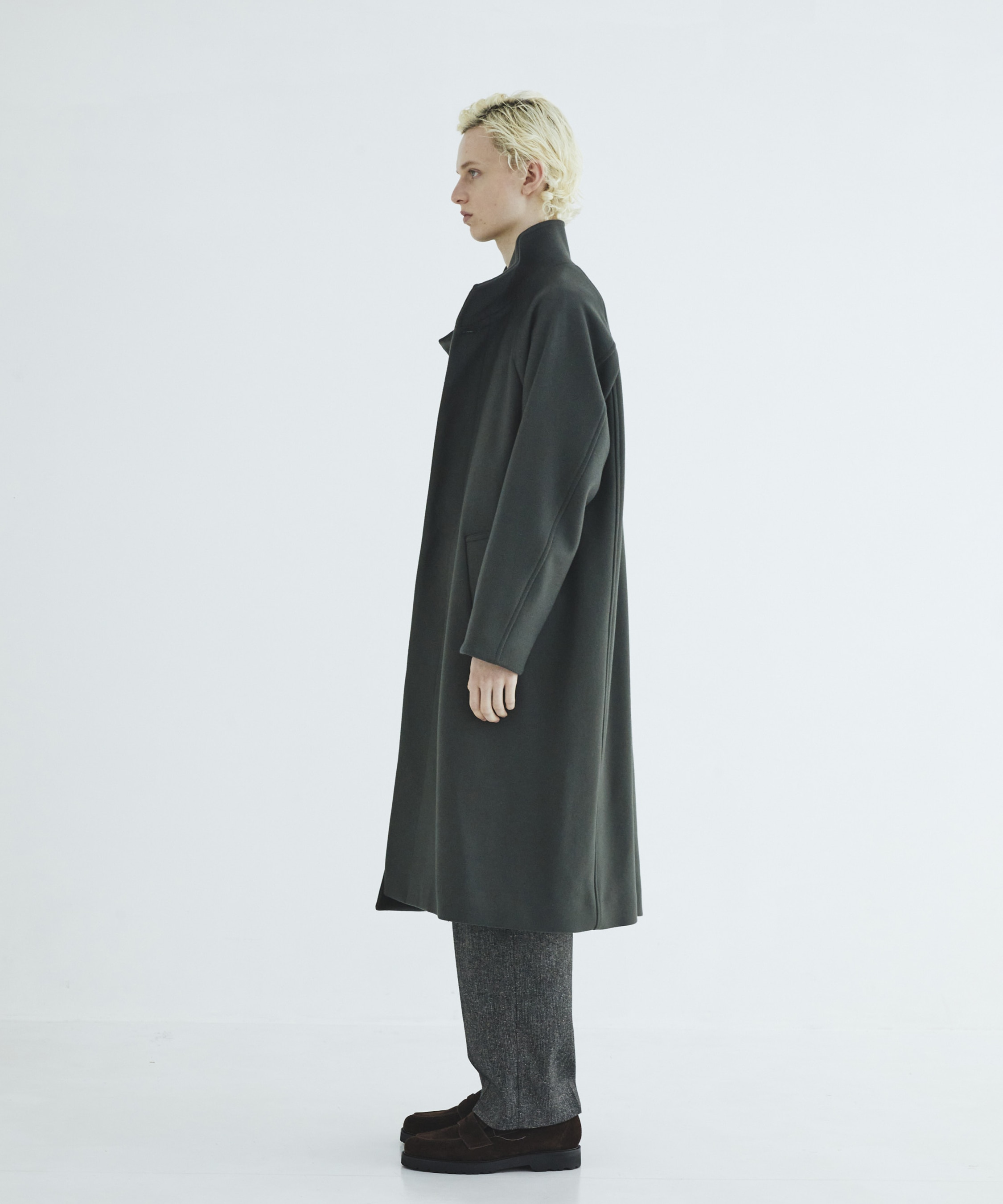 Premium meltonスタンドコート