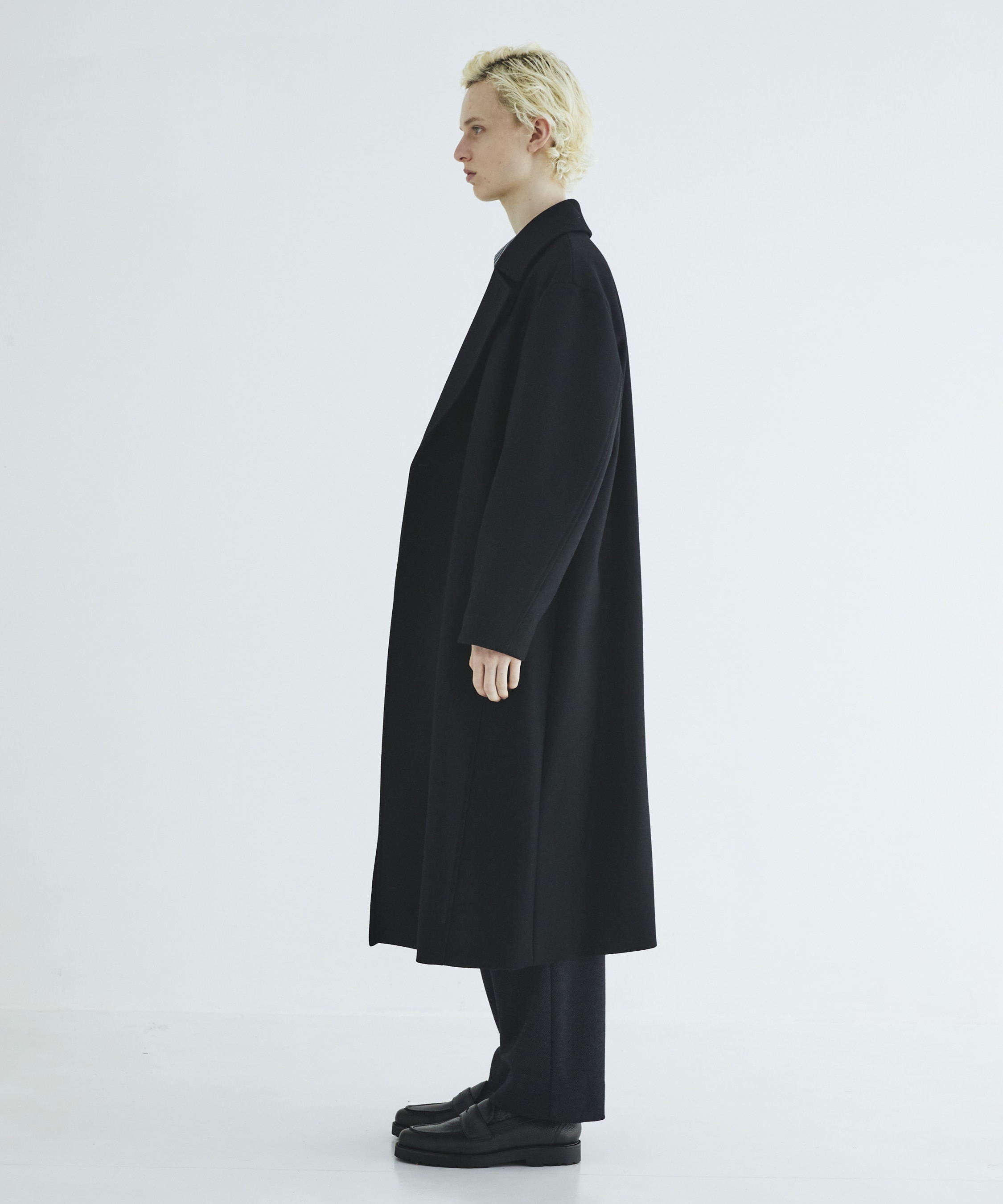 Premium meltonベルテッドコート