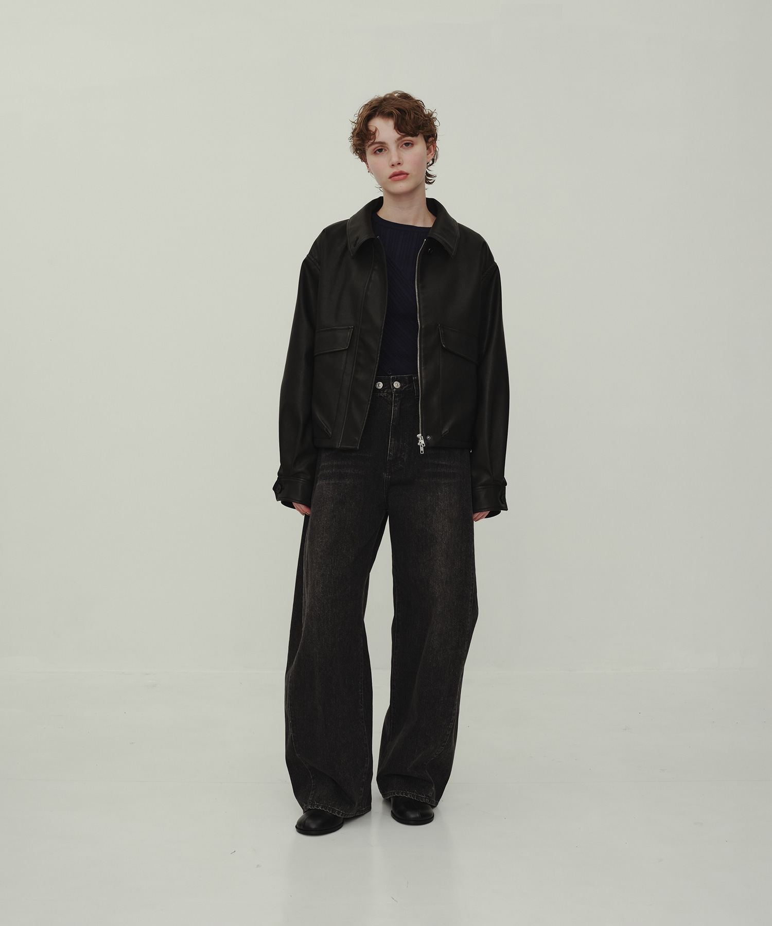 Leather Blouson