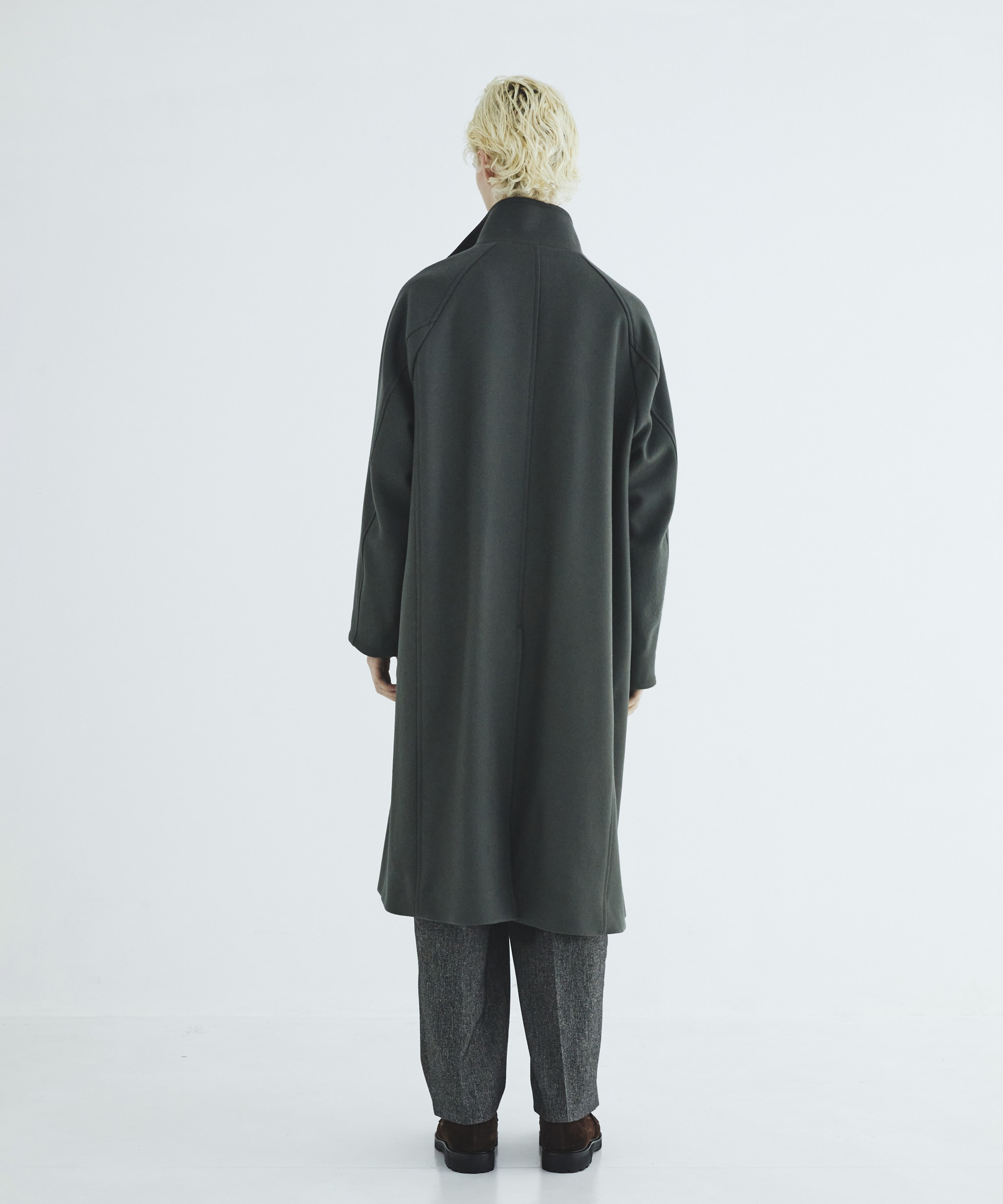 Premium meltonスタンドコート