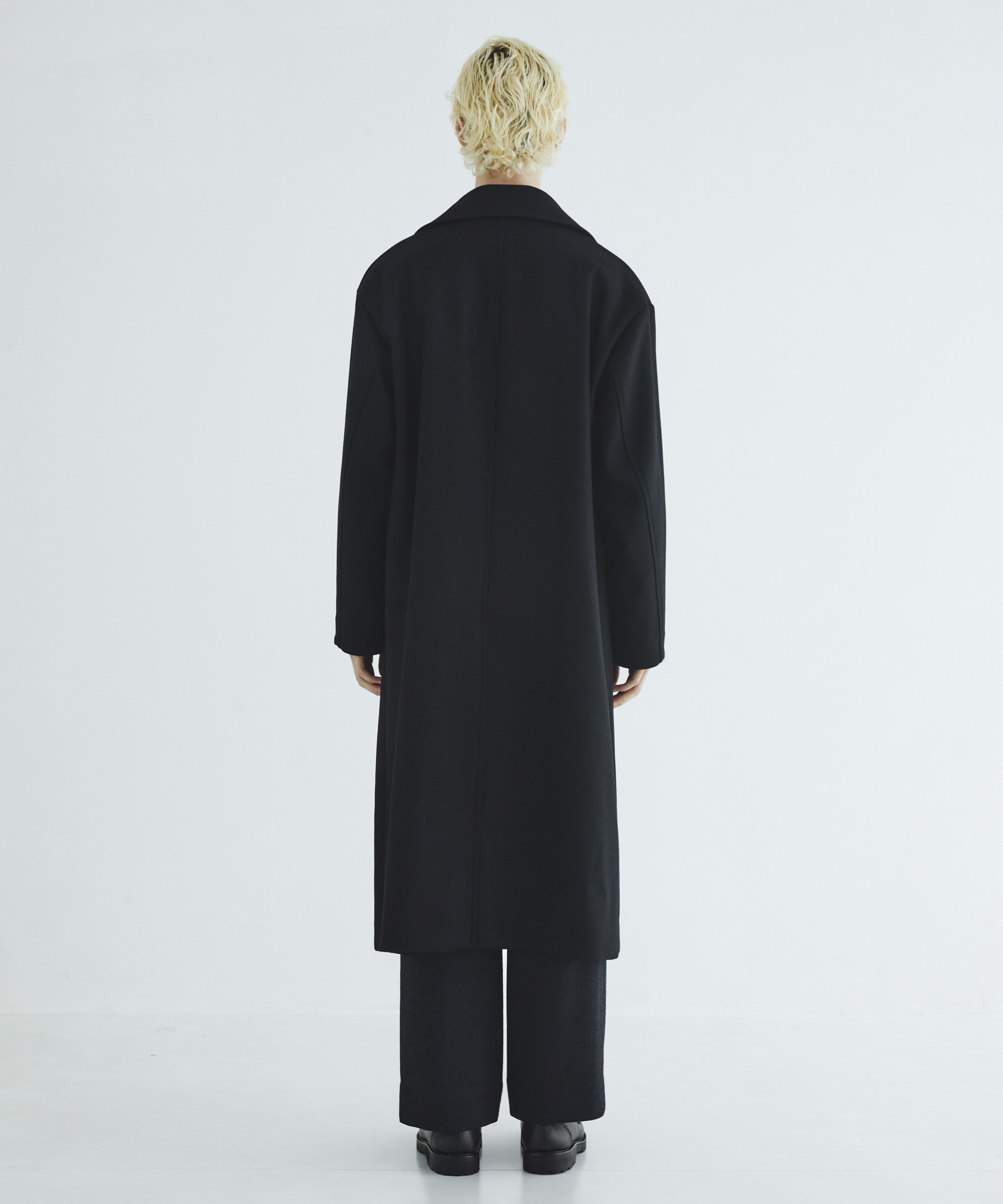 Premium meltonベルテッドコート