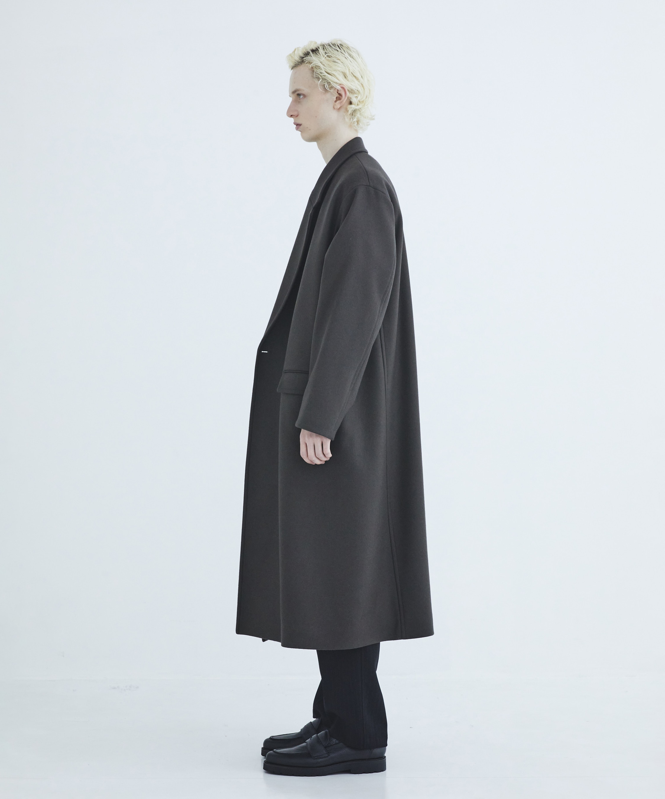 Premium meltonオーバーチェスターコート