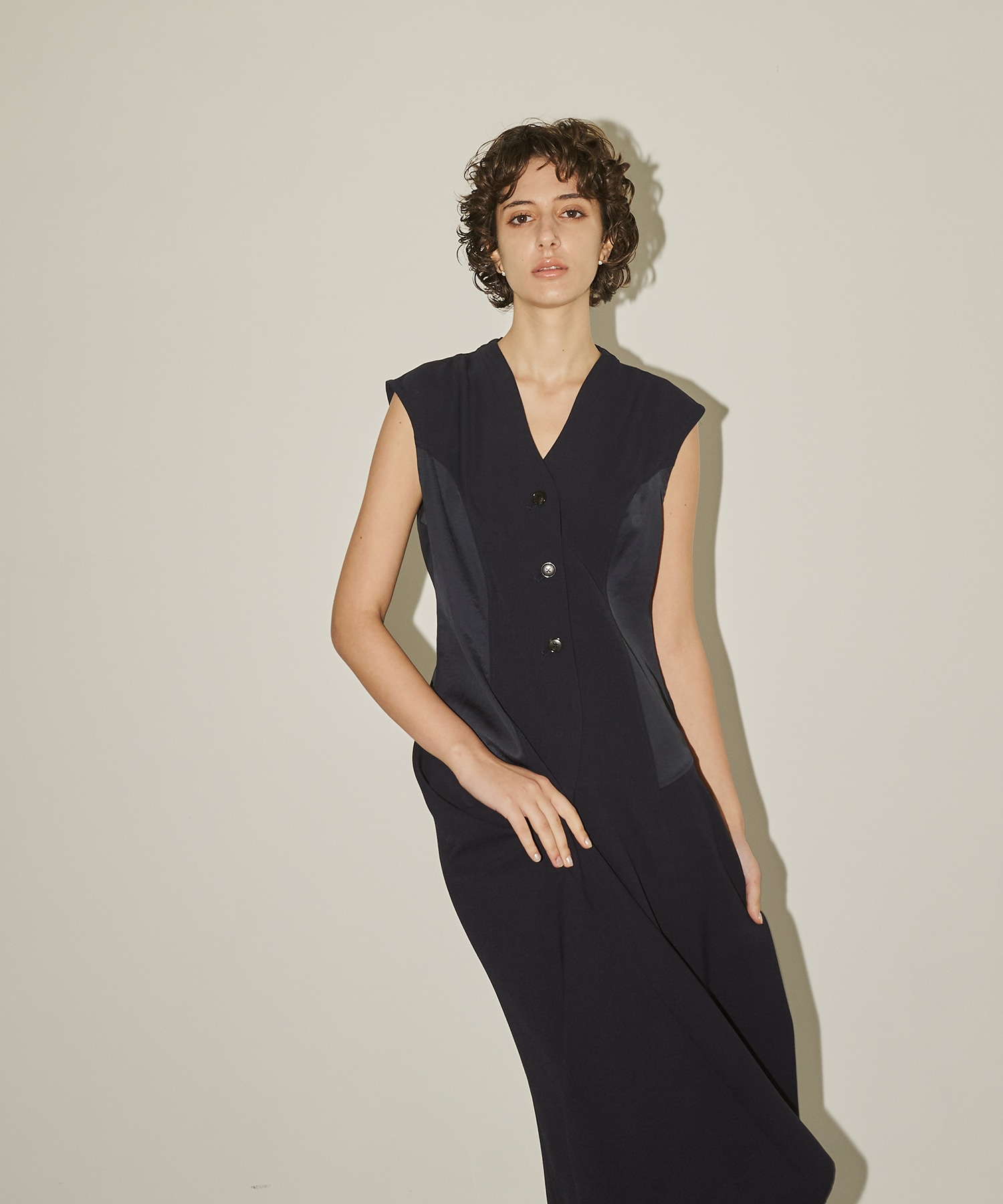 Satin Combination Dress