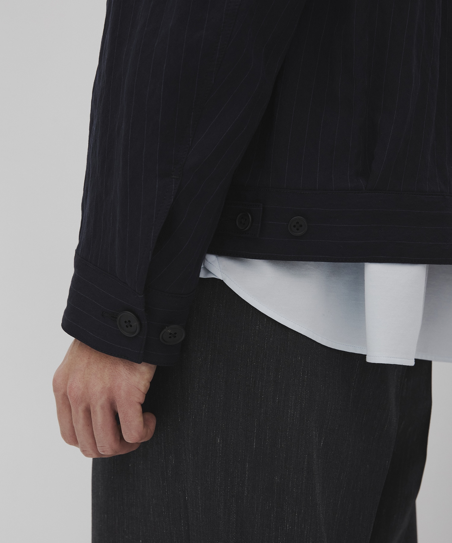 Vintage woolストライプ ブルゾン