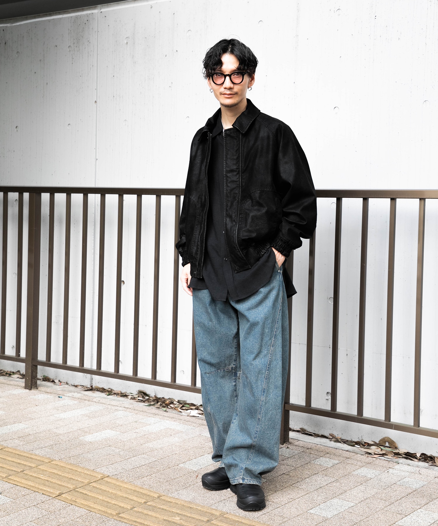 スムースレザー フライトジャケット