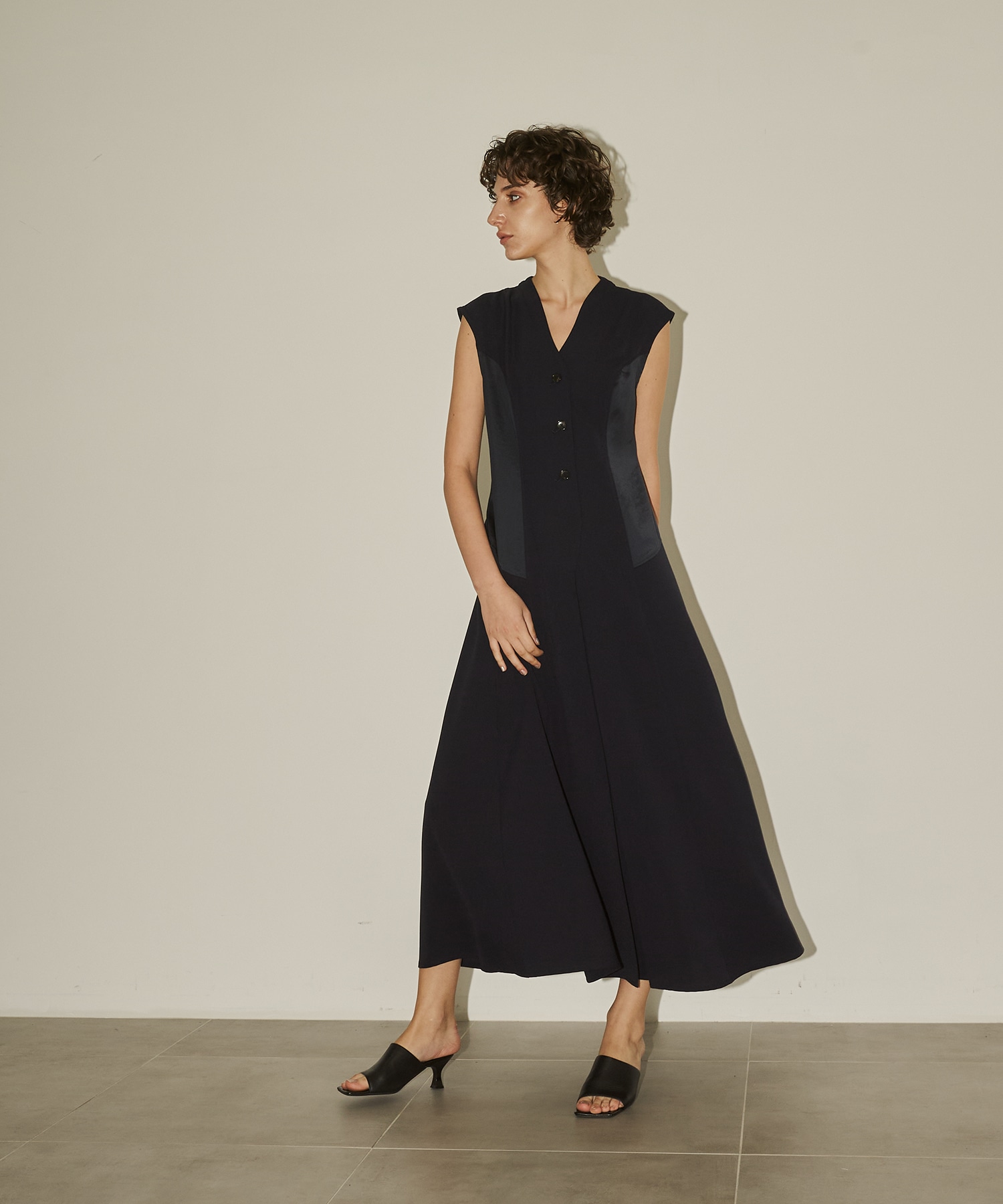 Satin Combination Dress