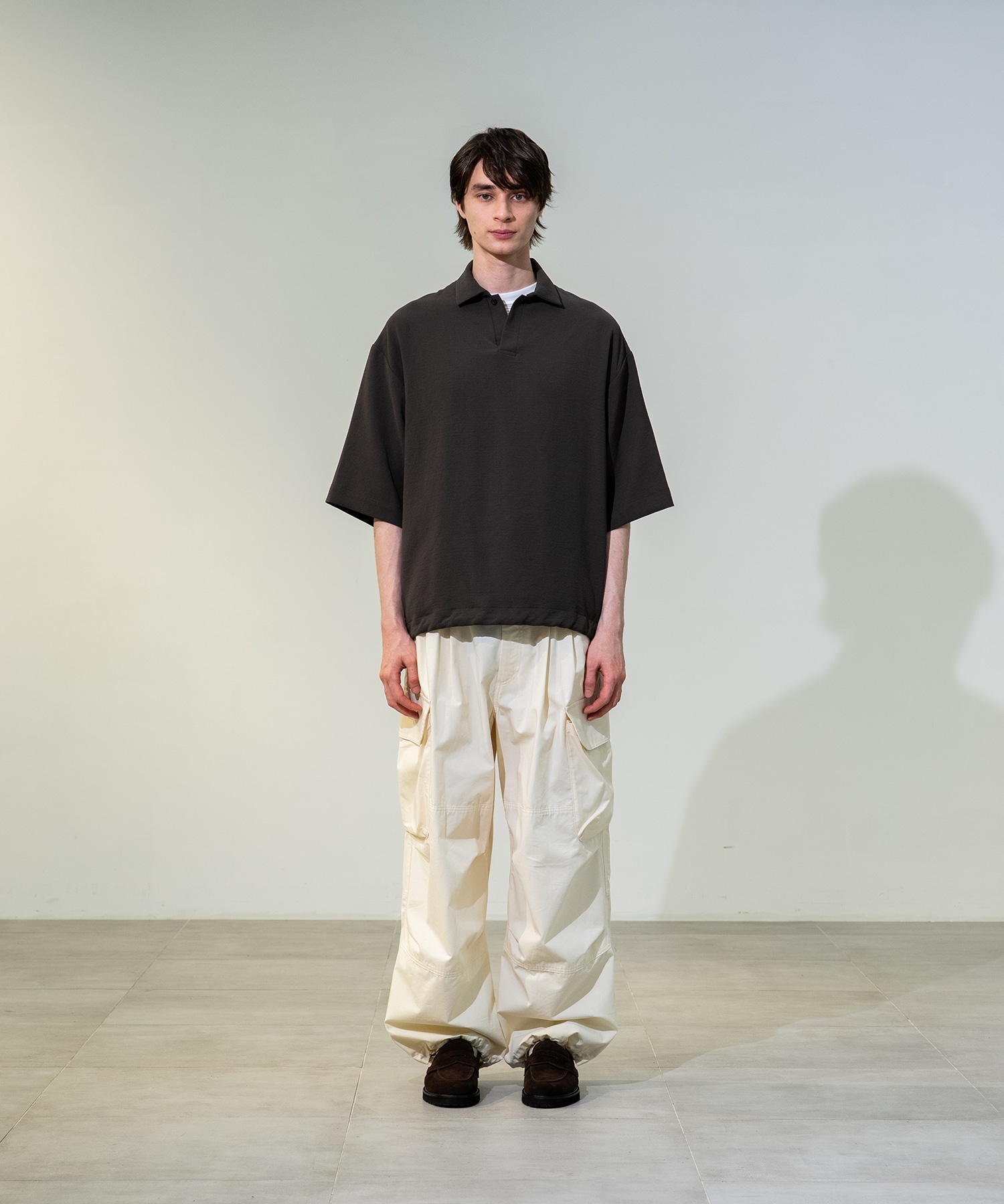Multi-flex スキッパーポロシャツ
