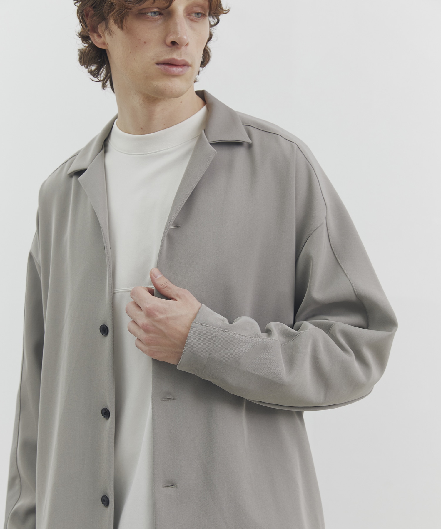 High Count Twillシャツカーディガン