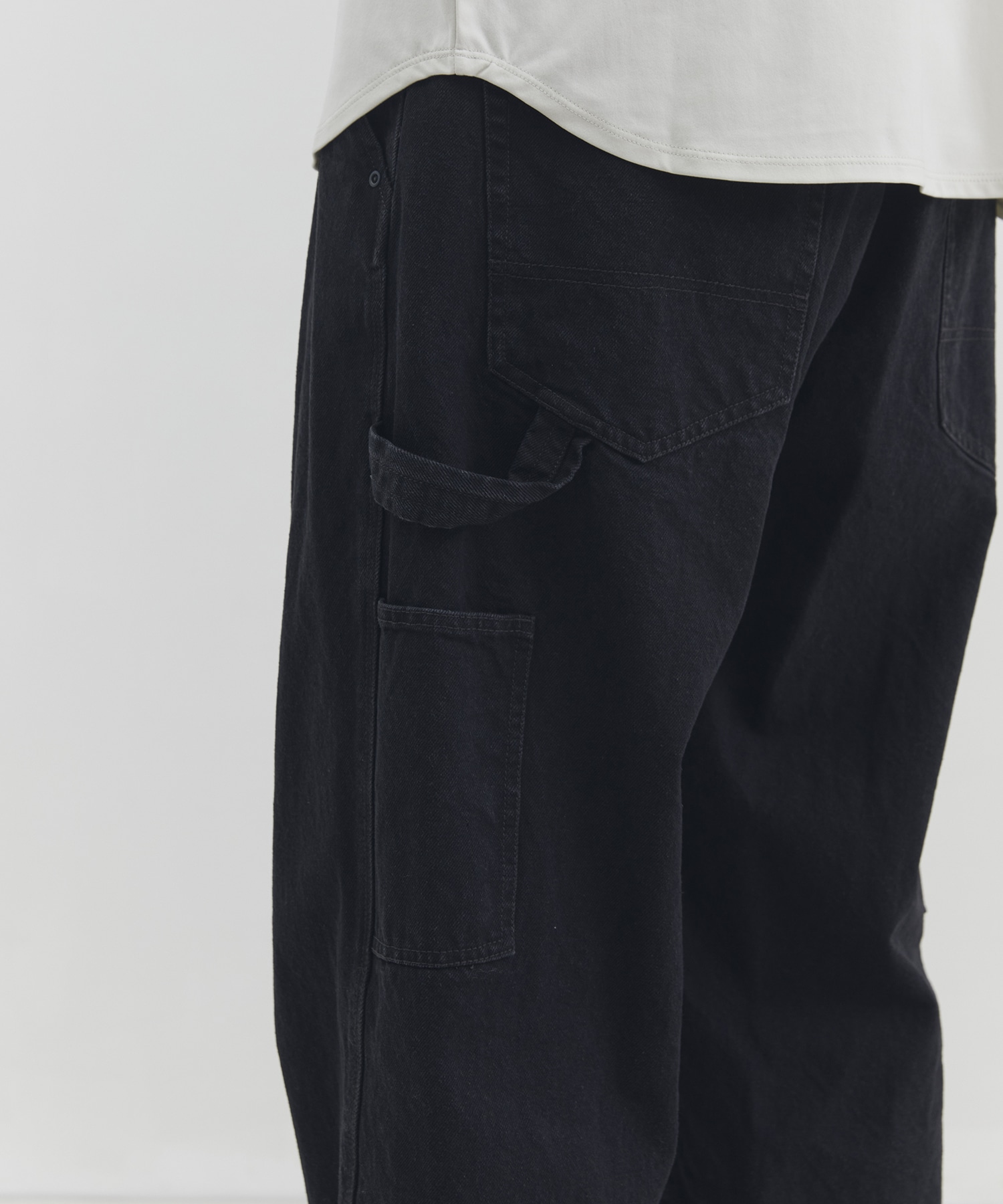 フェードデニムペインターパンツ