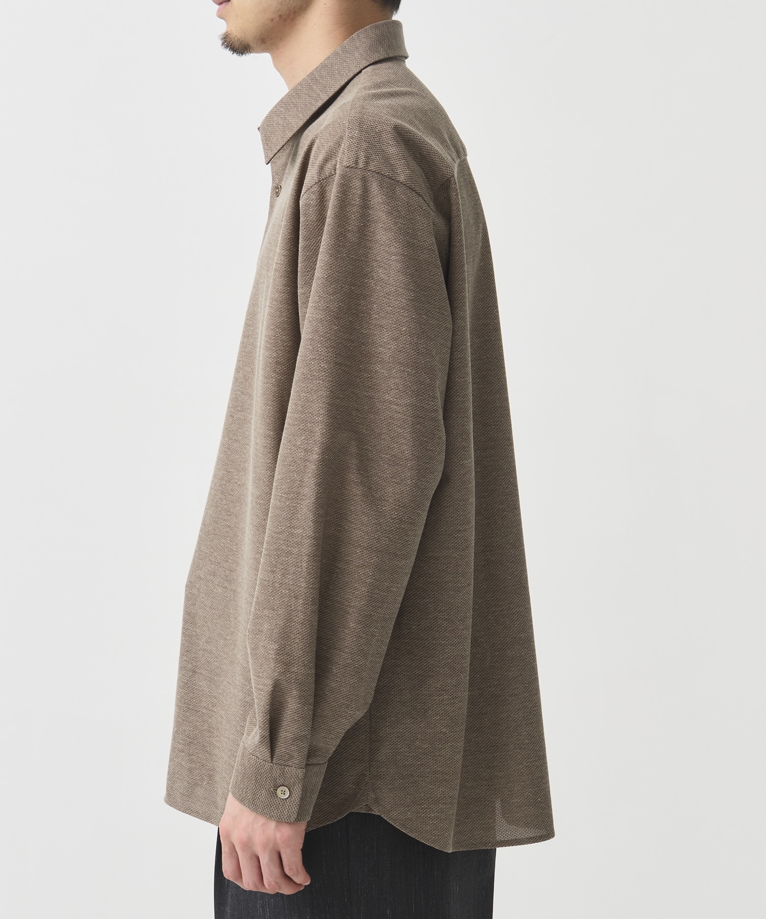 ＜WEB限定＞KANEMASA KNITマルチファブリックシャツ