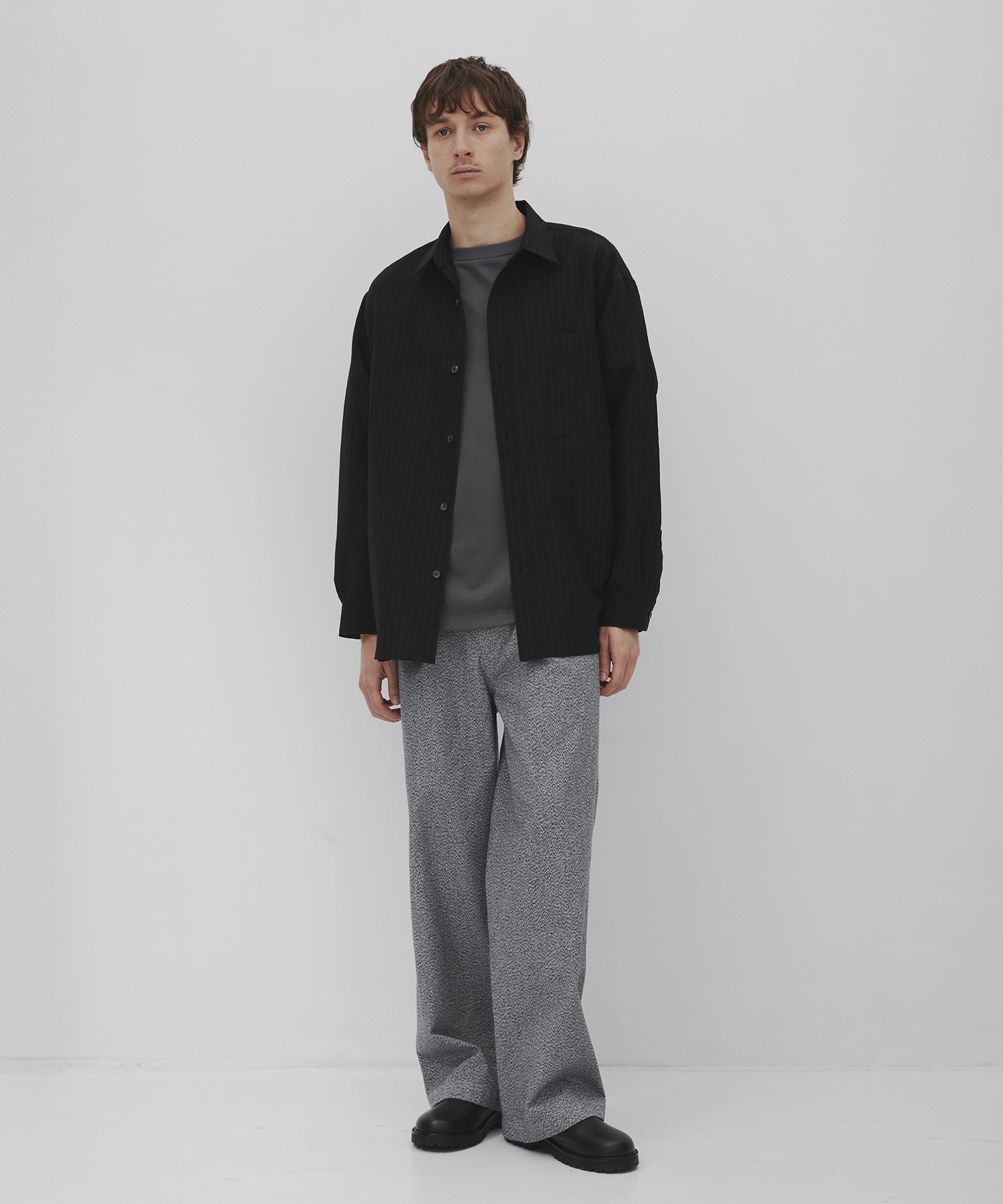 ウールリネンウェザーリラックスシャツ