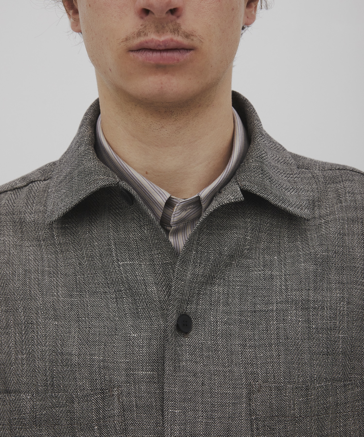 Hemp linen オーバーシャツ