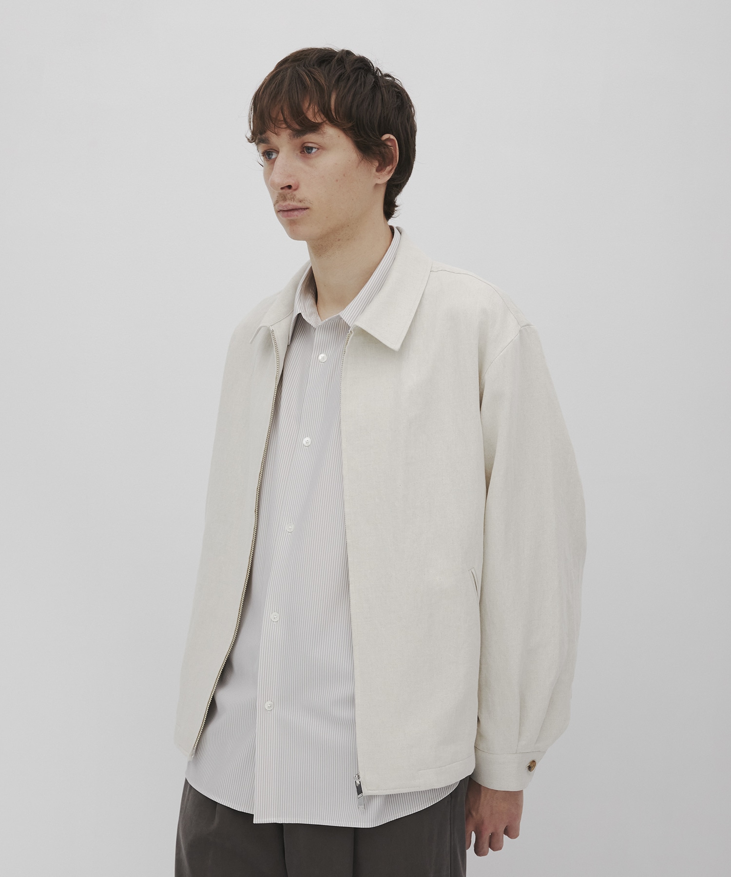 リネンデニムドリズラージャケット